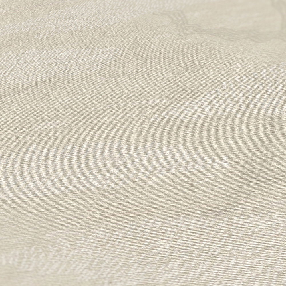             Vliestapete Pinien Wald im Retro Look – Beige
        