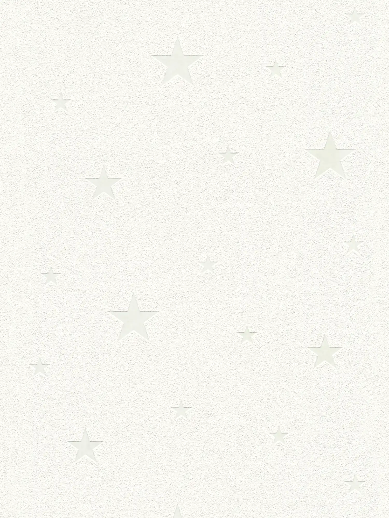         Glow effect nursery wallpaper with luminescent stars - white
    