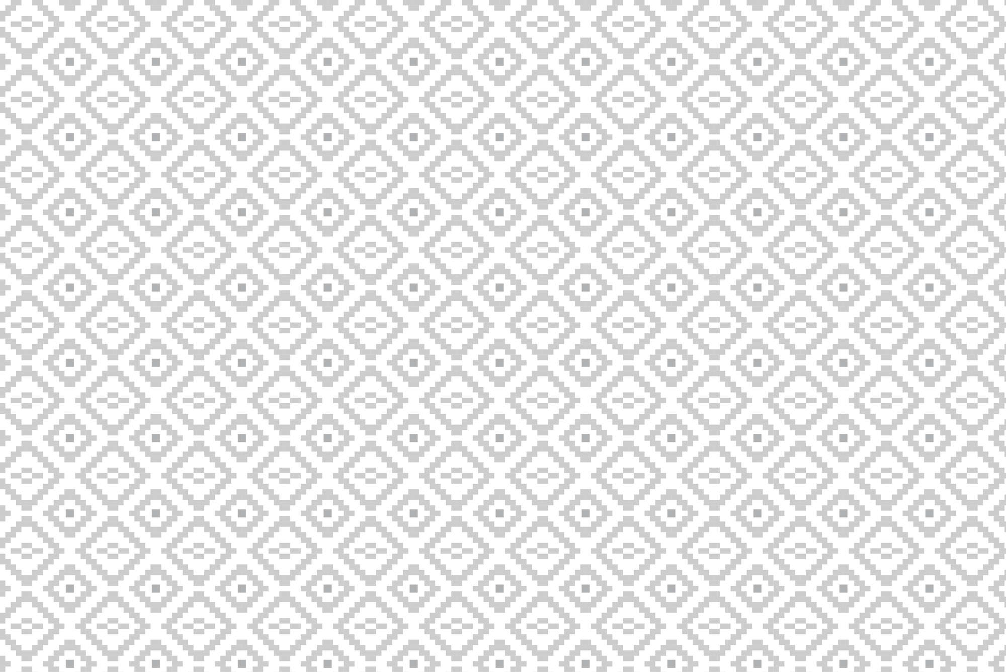             Design Fototapete kleine Quadrate mit Mustern grau auf Strukturvlies
        
