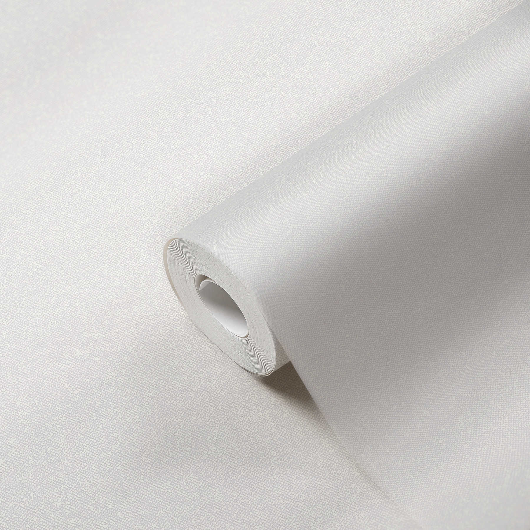             Strukturtapete Uni mit Leinen-Optik – Creme, Grau, Weiß
        