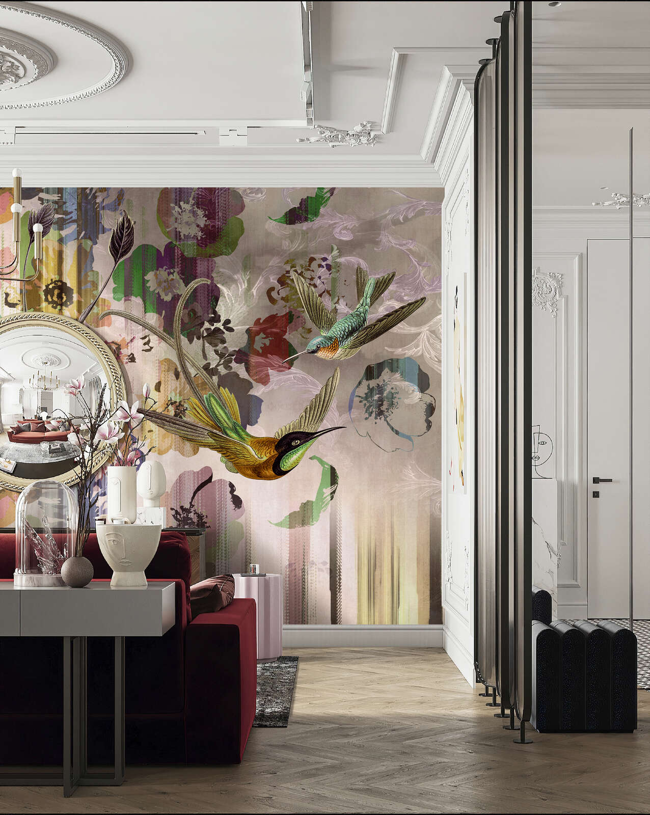 Drinnen, Innenarchitektur, Wohnzimmer, Foyer, Vogel