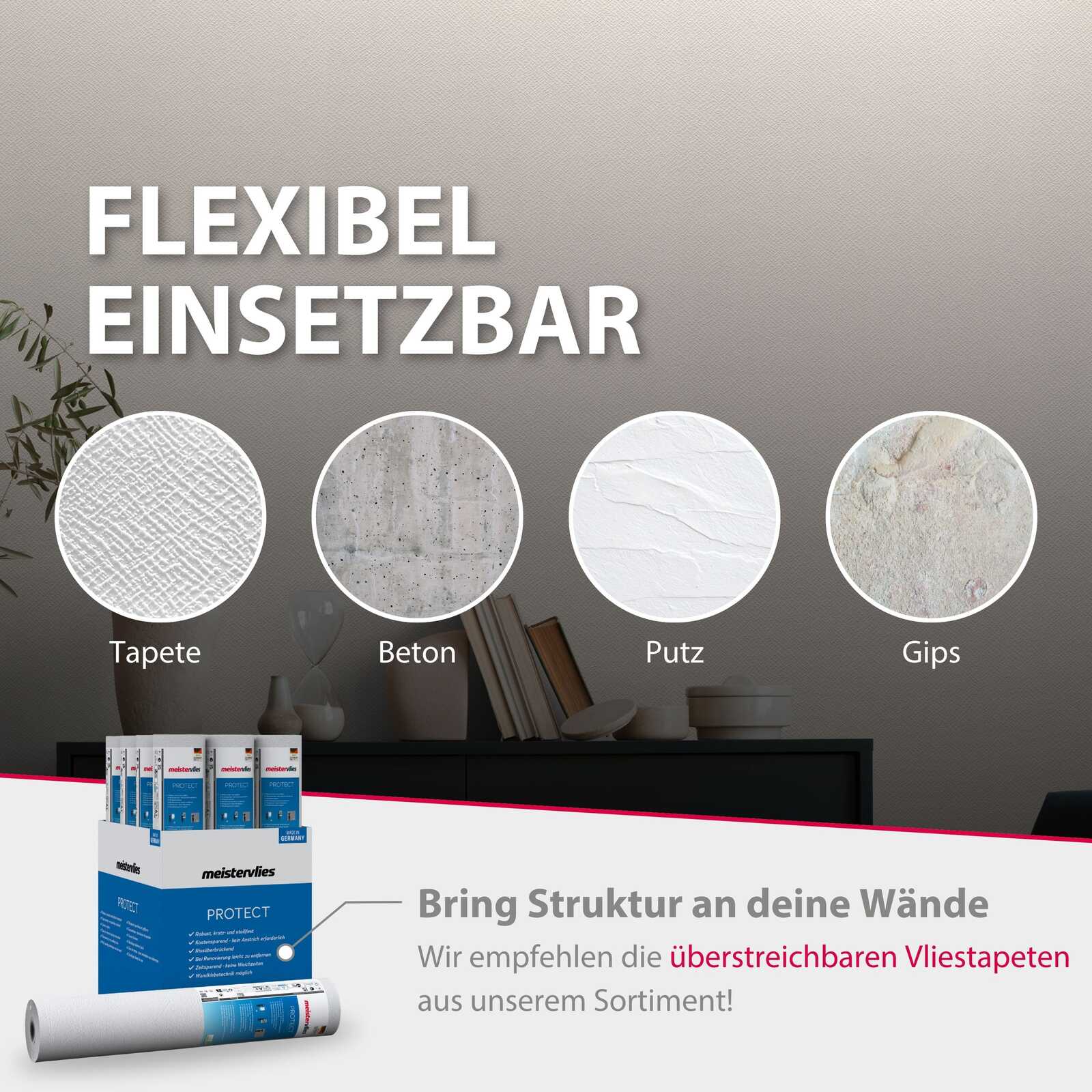 Tapete, Beton, Putz, Gips, Wandgestaltung