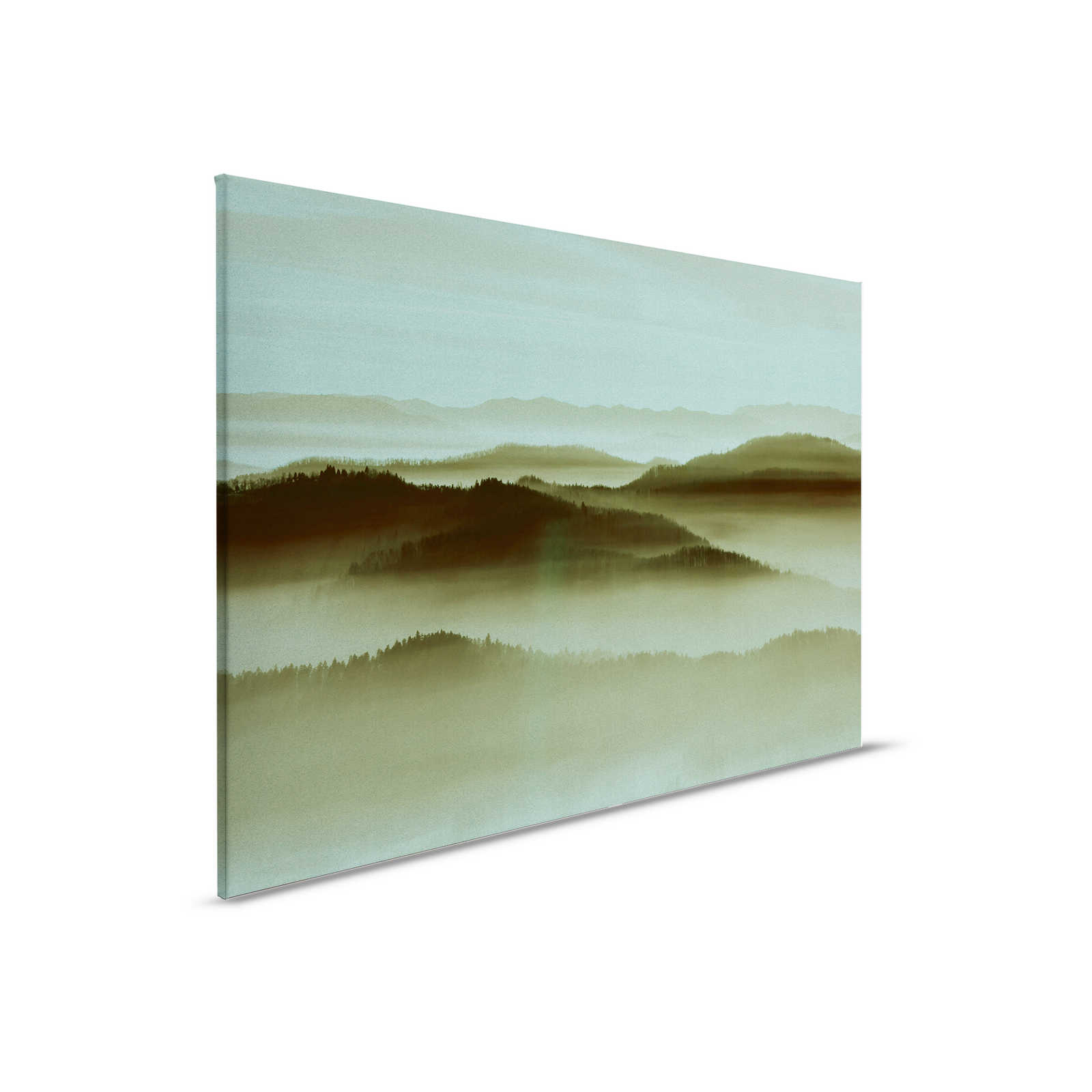         Horizon 2 - Leinwandbild in Pappe Struktur mit Nebel-Landschaft, Natur Sky Line – 0,90 m x 0,60 m
    