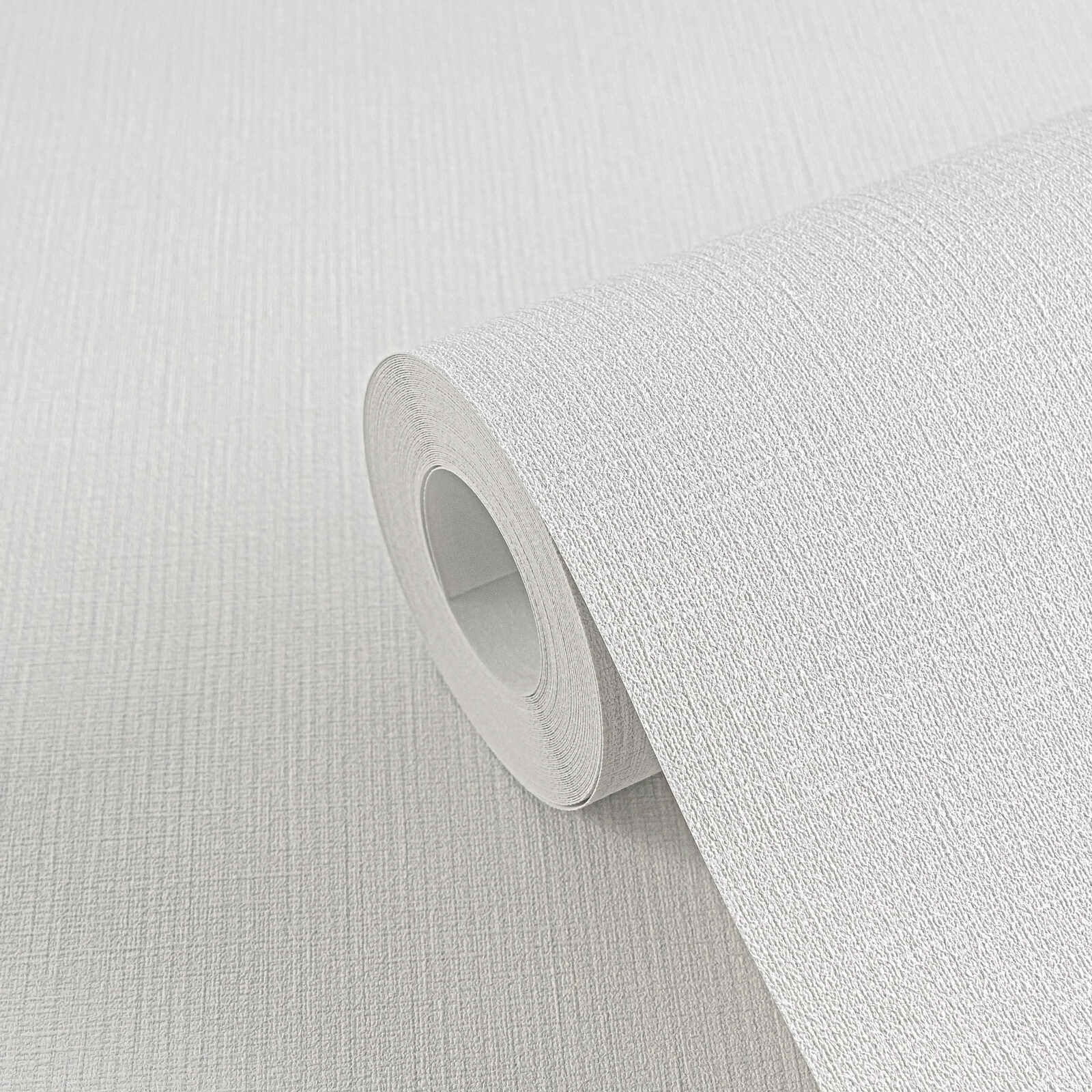         Uni-Vliestapete mit Stoffmuster in schlichtem Farbton von MICHALSKY – Weiß, Grau
    