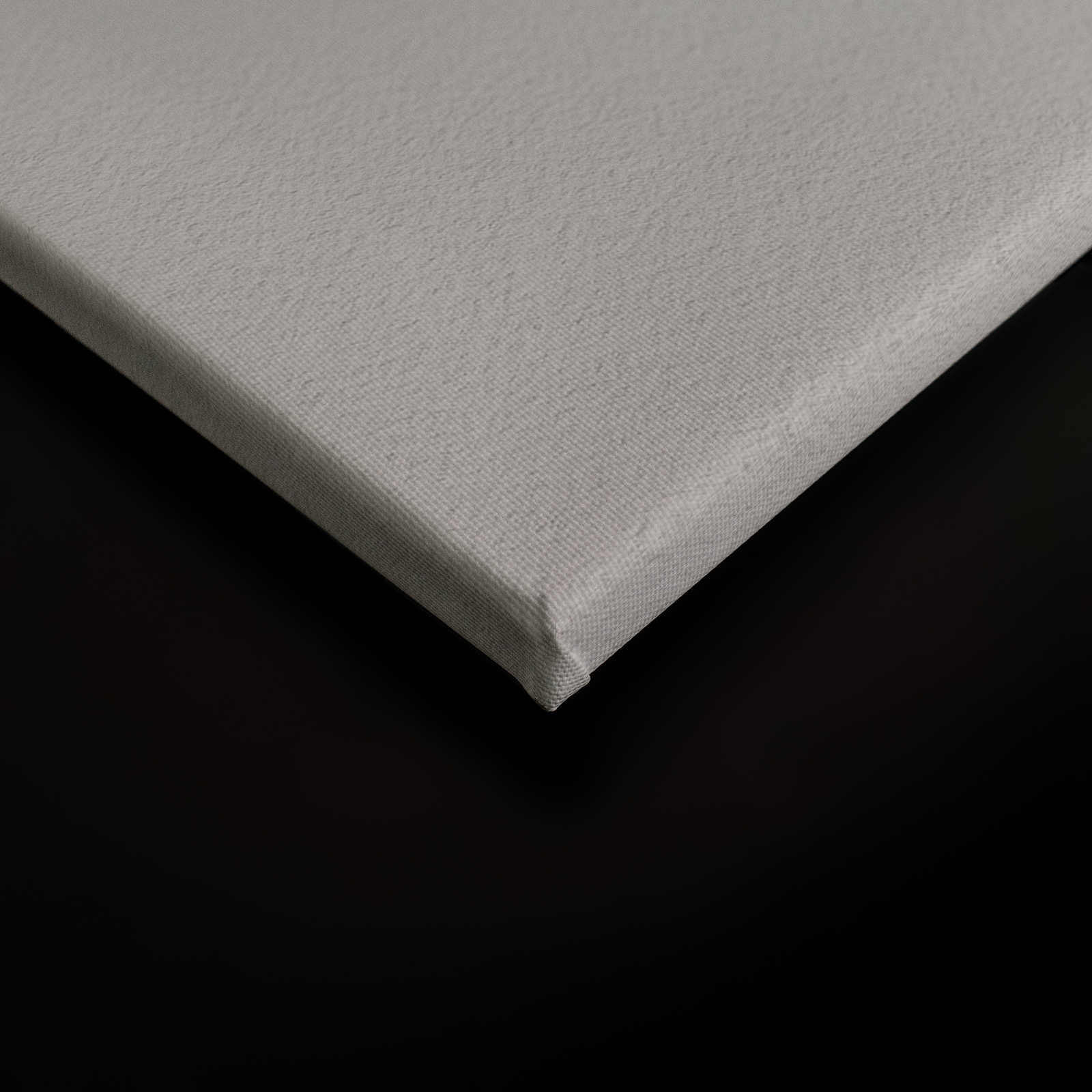 Layered paper 1 - Grafisches Leinwandbild mit Farbflächen in Büttenpapier Struktur – 0,90 m x 0,60 m