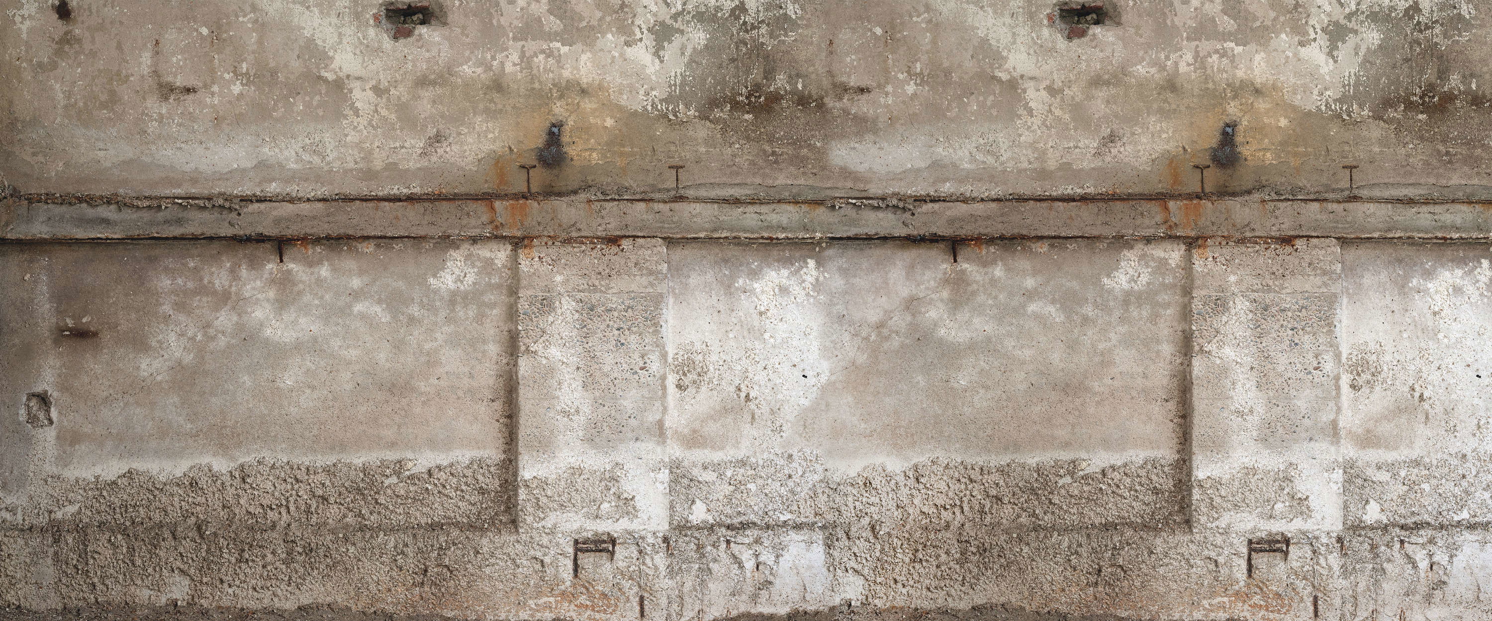             Vliestapete im Fabrik Look – Betonwand Fototapete 3D im Urban Loft Design – Grau, Braun
        