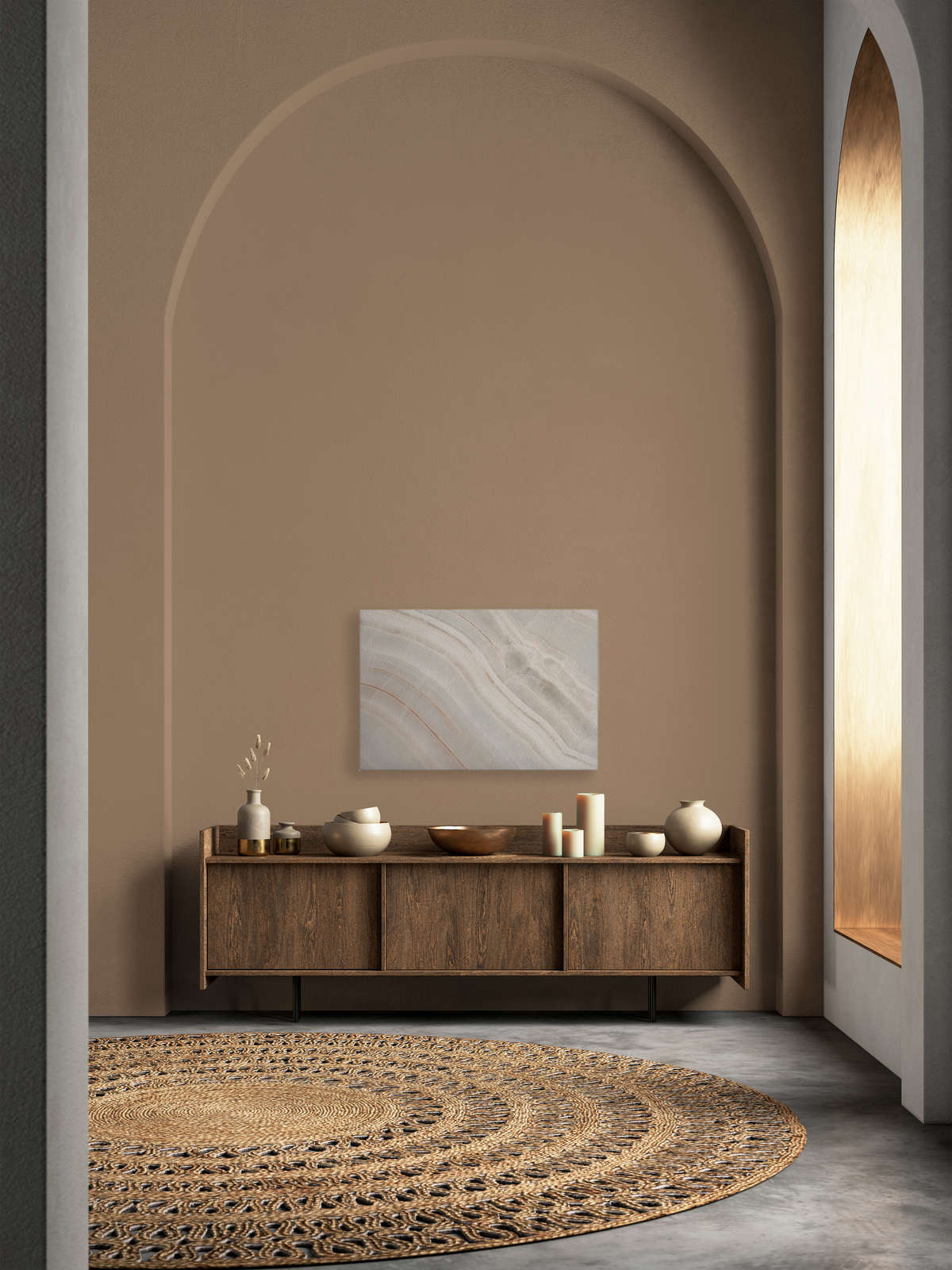             Marmor Leinwandbild mit marmorierter Steinplatte – 0,90 m x 0,60 m
        