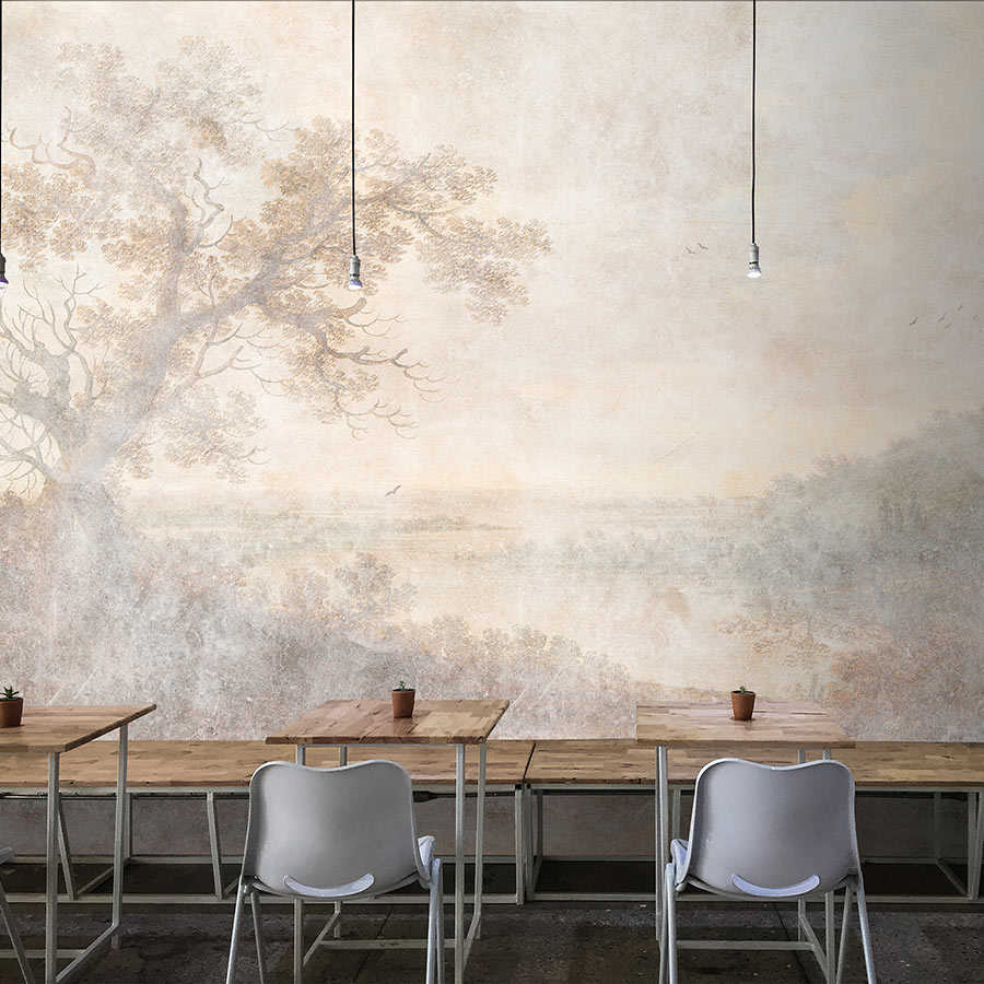 Malerei, Esszimmer, Esstisch, Stuhl, Mauer