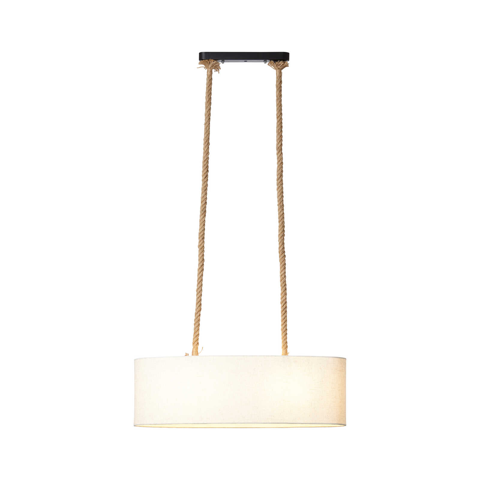         Textile pendant light - Milan 3 - Brown
    