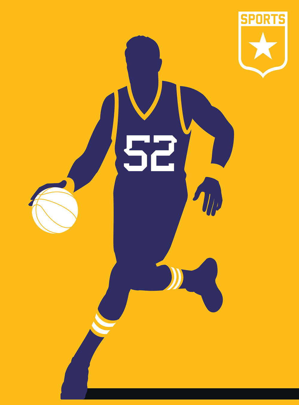             Fototapete Sport Basketball Motiv Player Icon
        