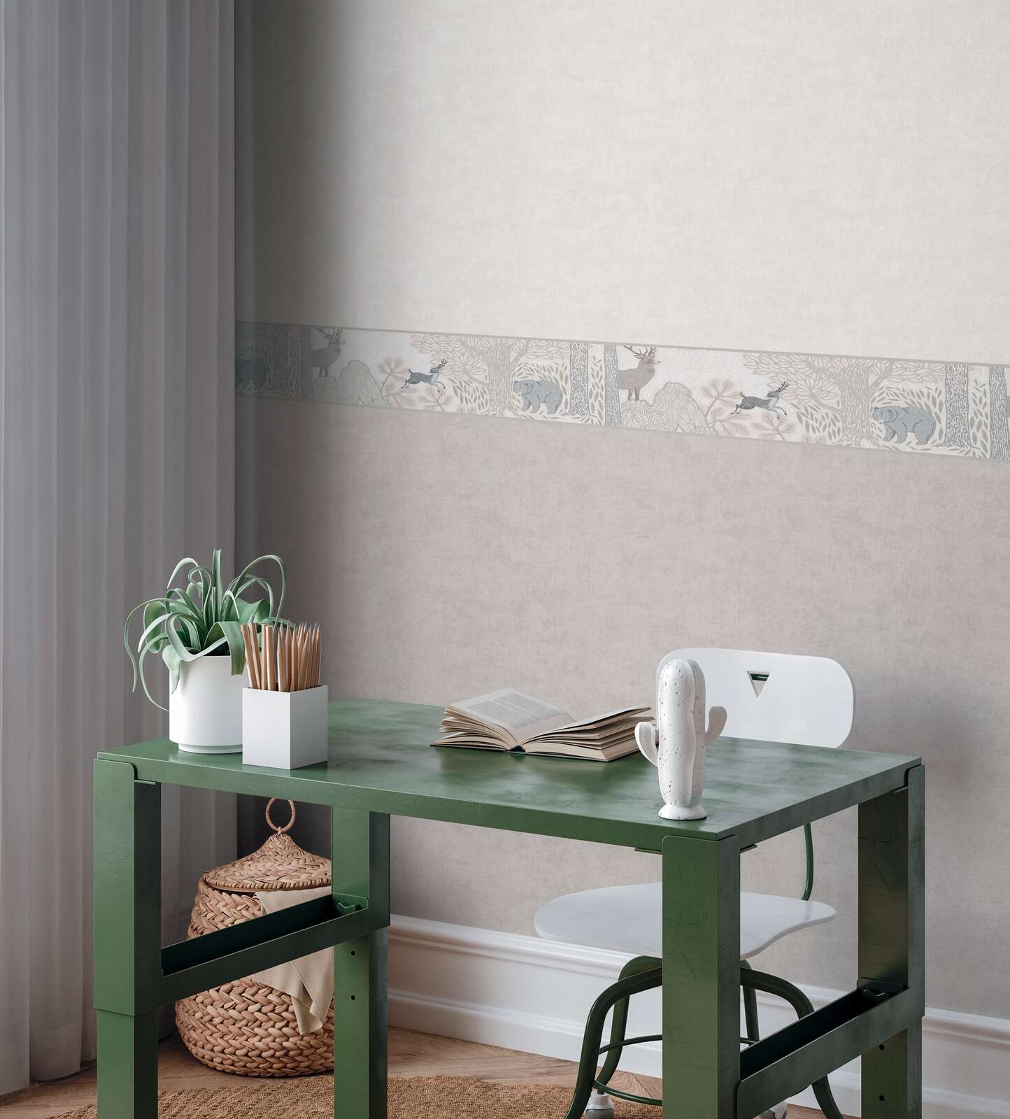             Uni Kinderzimmer Vliestapete - Zeitlos und elegant als ideale Ergänzung zu unseren Motivtapeten – Creme
        