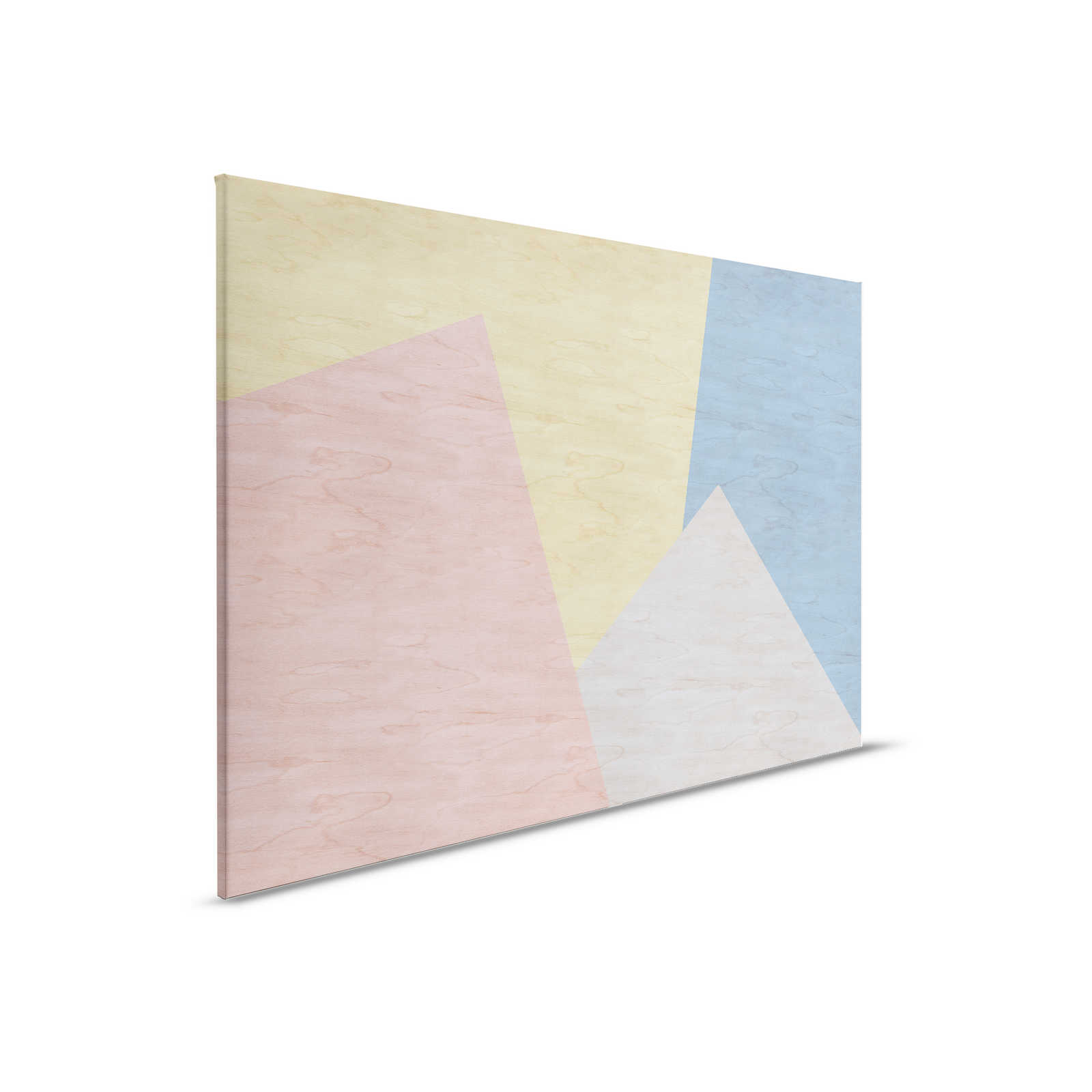         Inaly 3 - Abstraktes, buntes Leinwandbild - Sperrholz Struktur – 0,90 m x 0,60 m
    