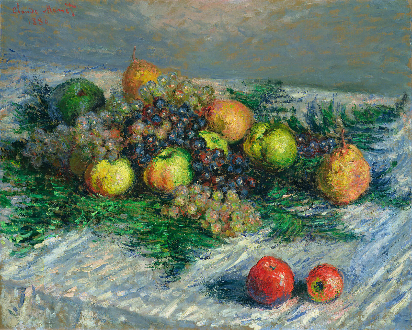 fruit, fruit still life, grapes, apples, pears