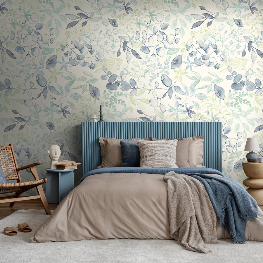 bett, bettkopfteil, kopfteil, raumdekoration, wandtapete