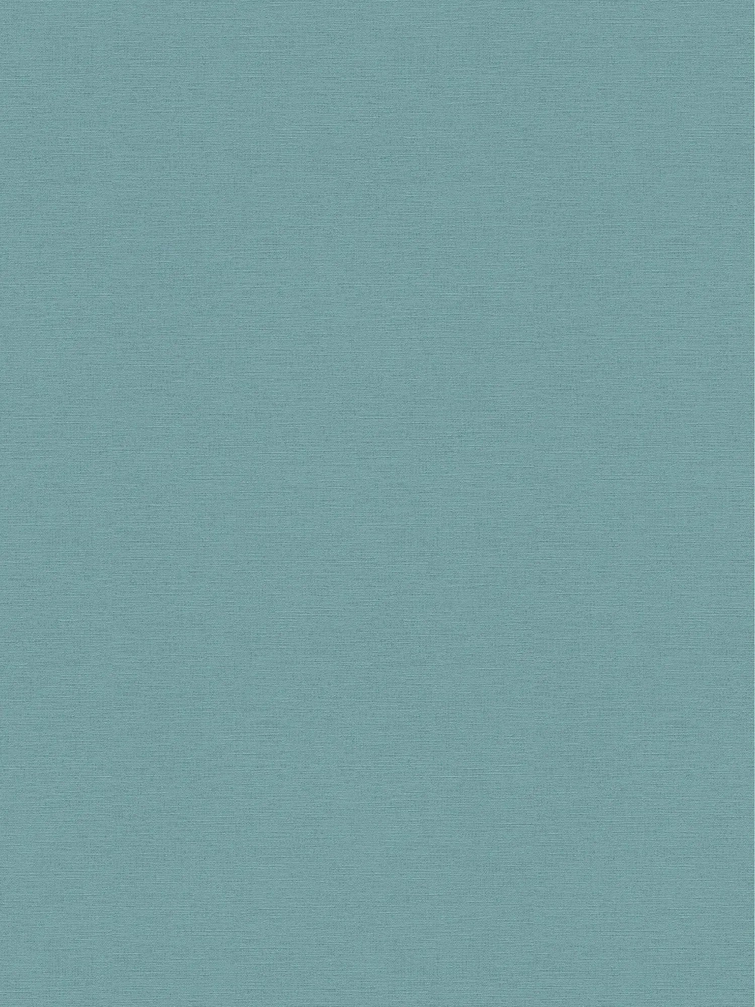             Türkisgrüne Tapete unifarben mit Leinenoptik & Gewebestruktur
        