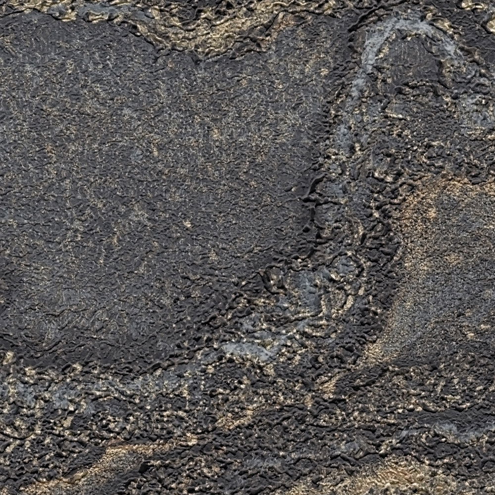             Marmorierte Vliestapete mit goldenen Akzenten – Schwarz, Gold
        