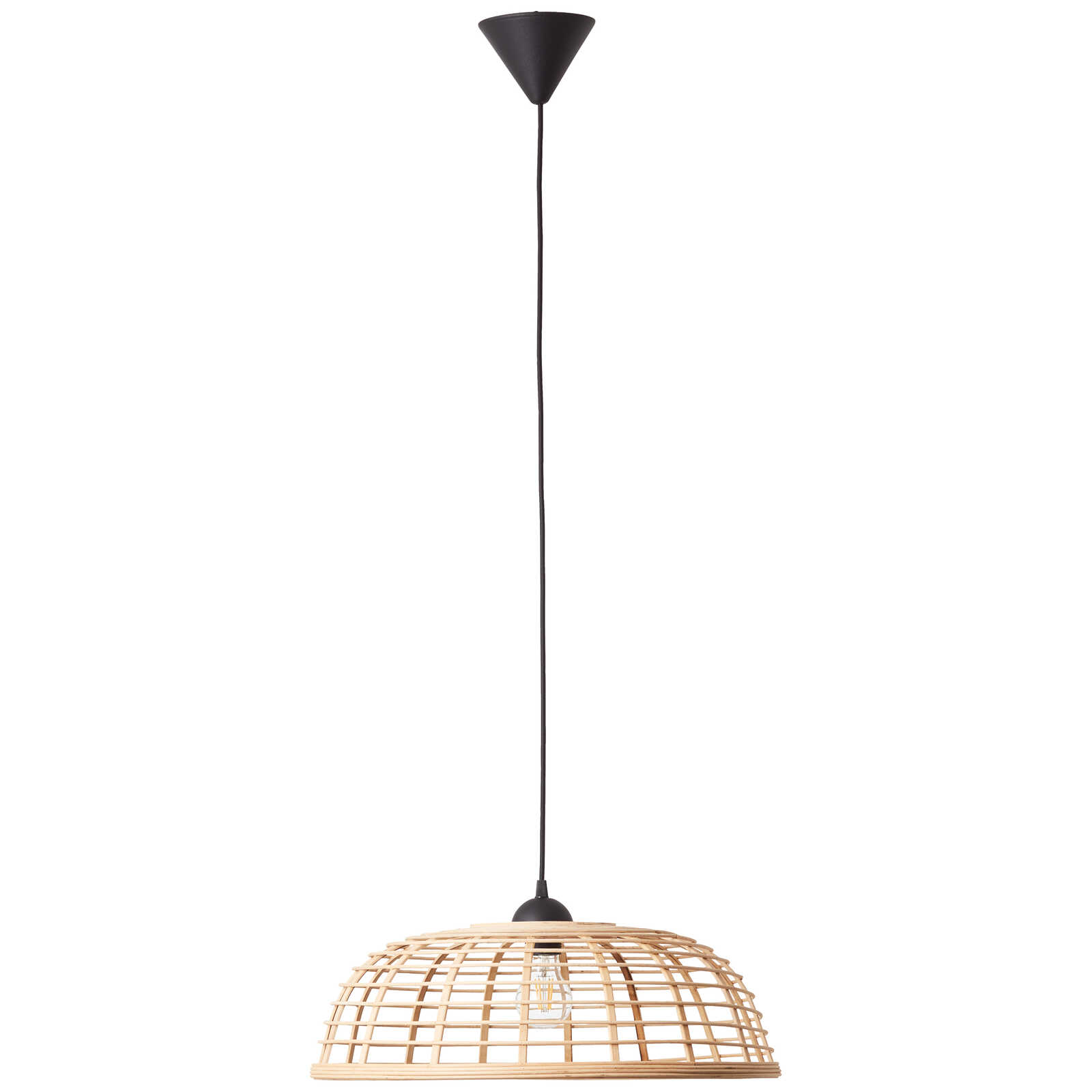             Bamboo pendant light - Elma 1 - Brown
        