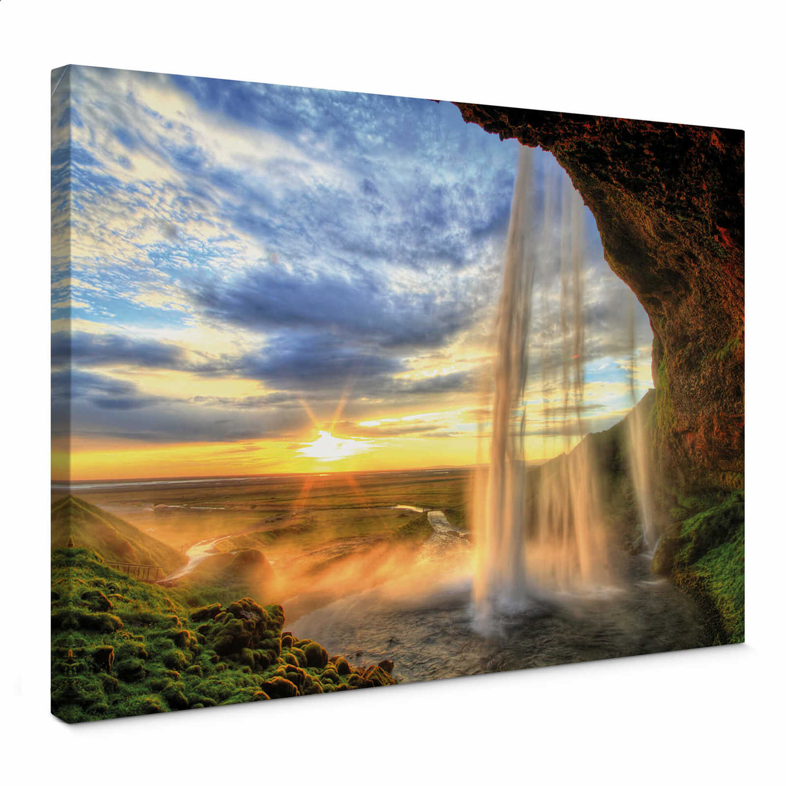         Leinwandbild Island Seljalandsfoss Wasserfall – 0,70 m x 0,50 m
    