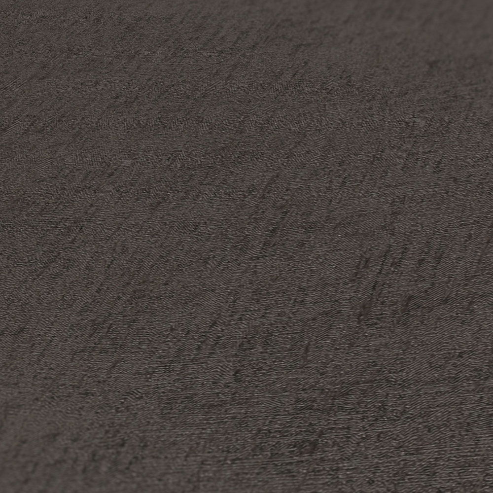             Tapete Dunkelbraun mit Glanz & Metallic Effekt – Braun, Metallic
        