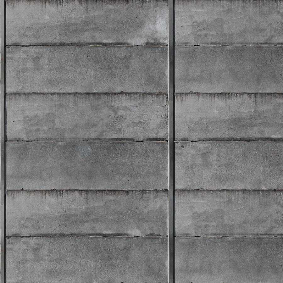 betonwand, betongrau, platten, rostfrei, textur