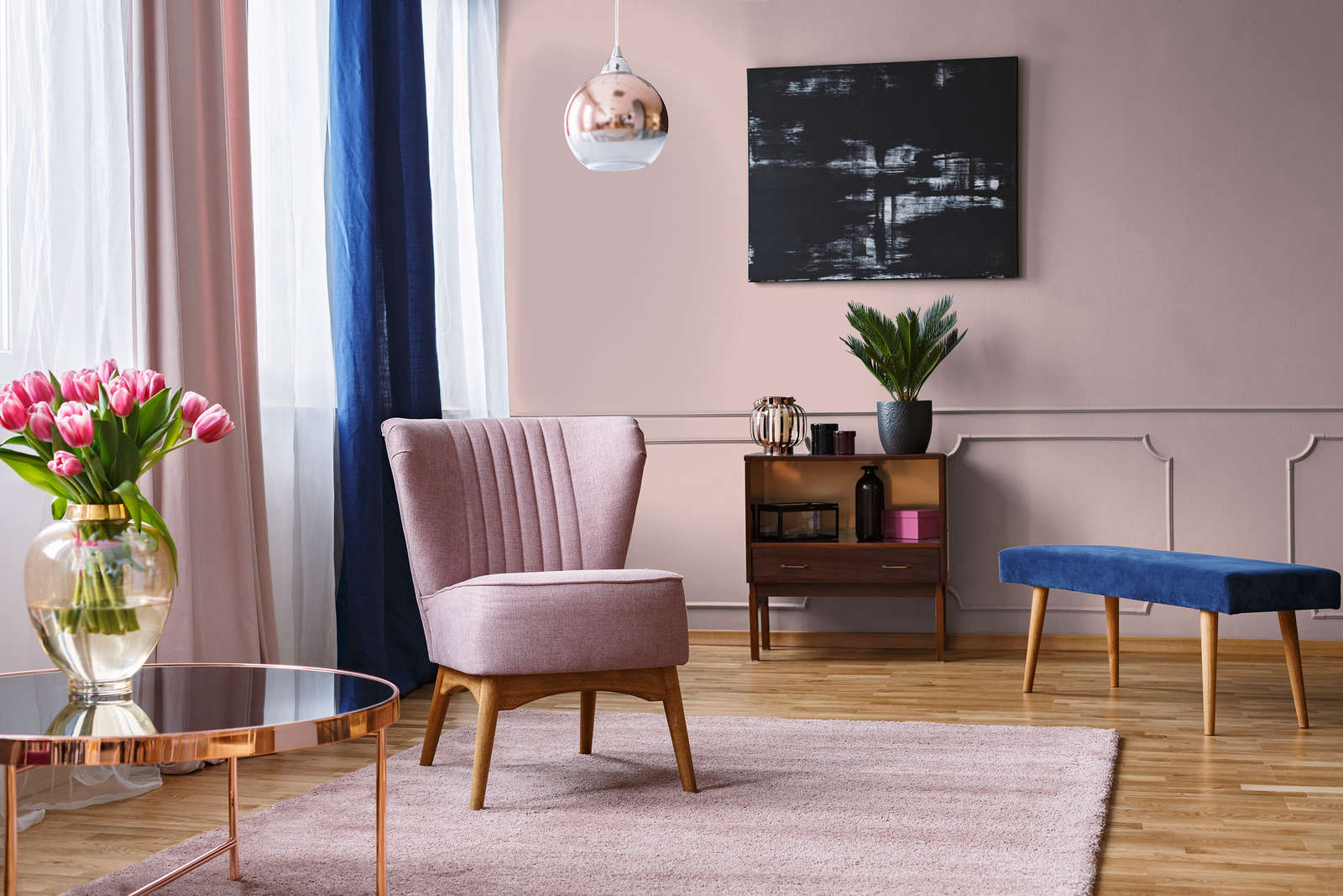             Premium Wandfarbe wohnliches Altrosa »Luxury Lipstick« NW1001 – 1 Liter
        