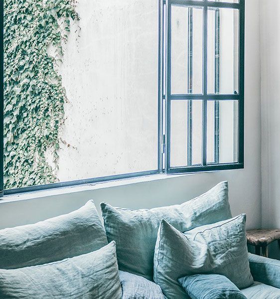 blaues schönes Fenster