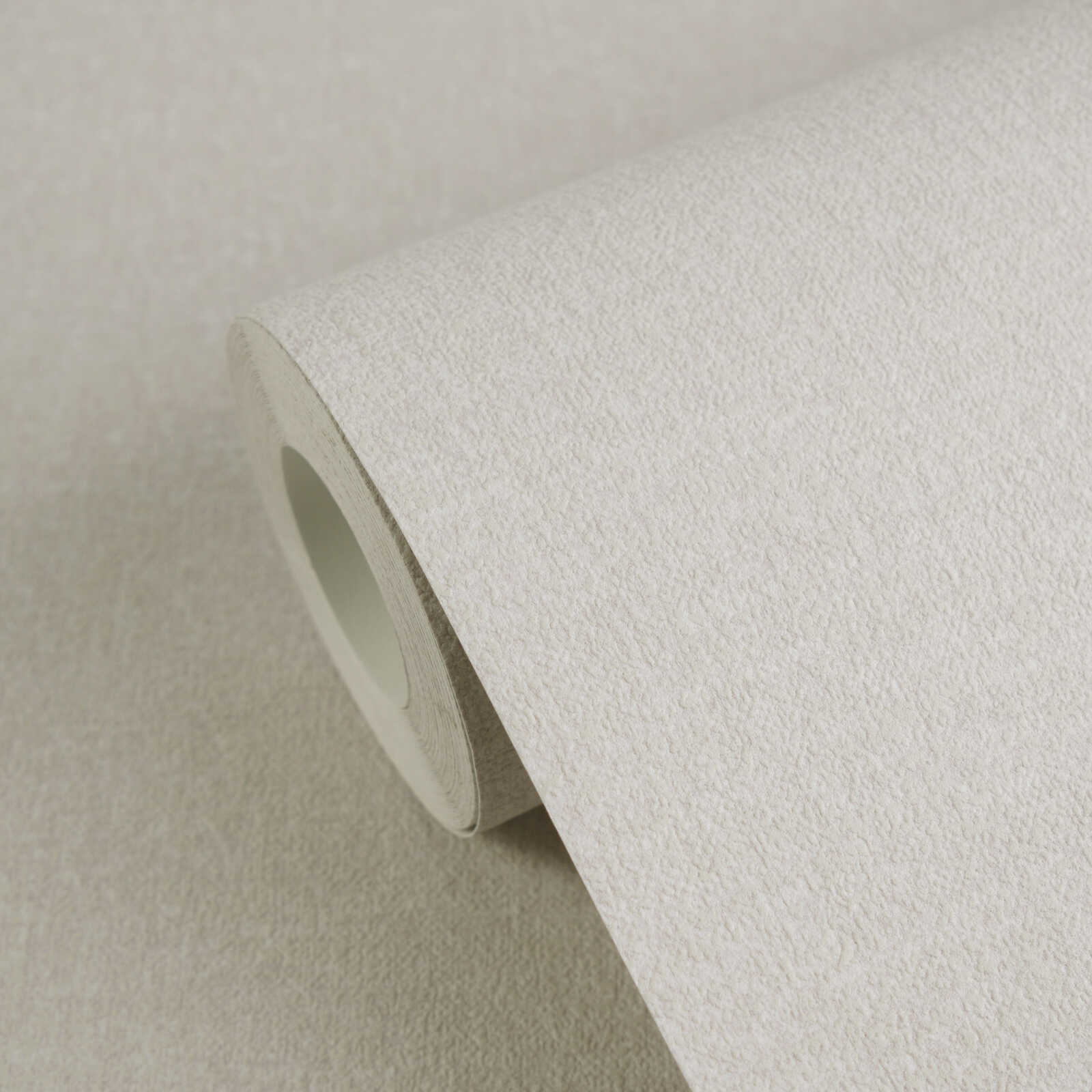 Unitapete mit einfarbigen Strukturmuster – Beige, Creme