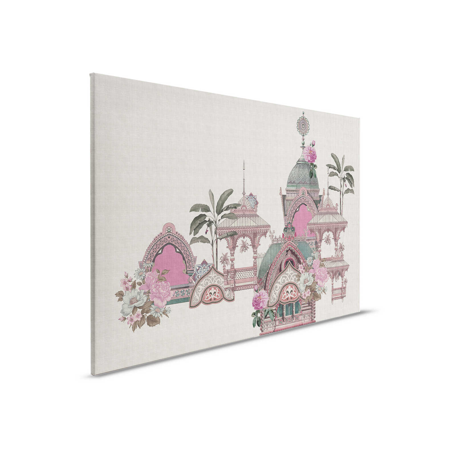         Jaipur 2 - India Canvas schilderij Tempels & Bloemrijk - 0,90 m x 0,60 m
    