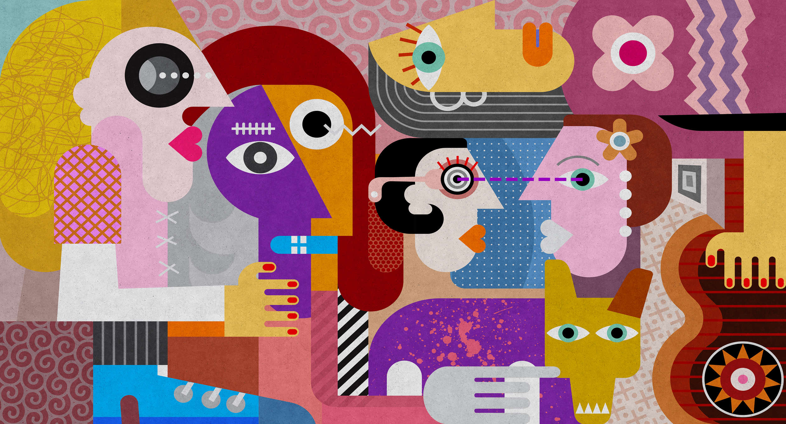 Applikation, Muster, Kunst, Collage, Grafiken