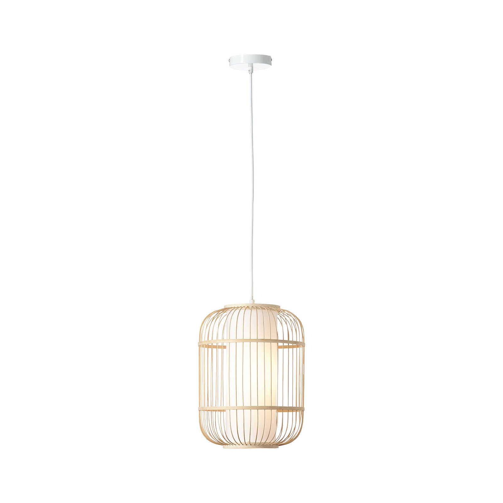             Bamboo pendant light - Charlie 1 - Brown
        