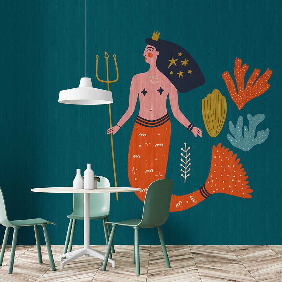 Kunst, Malerei, Esstisch, Tisch, Person