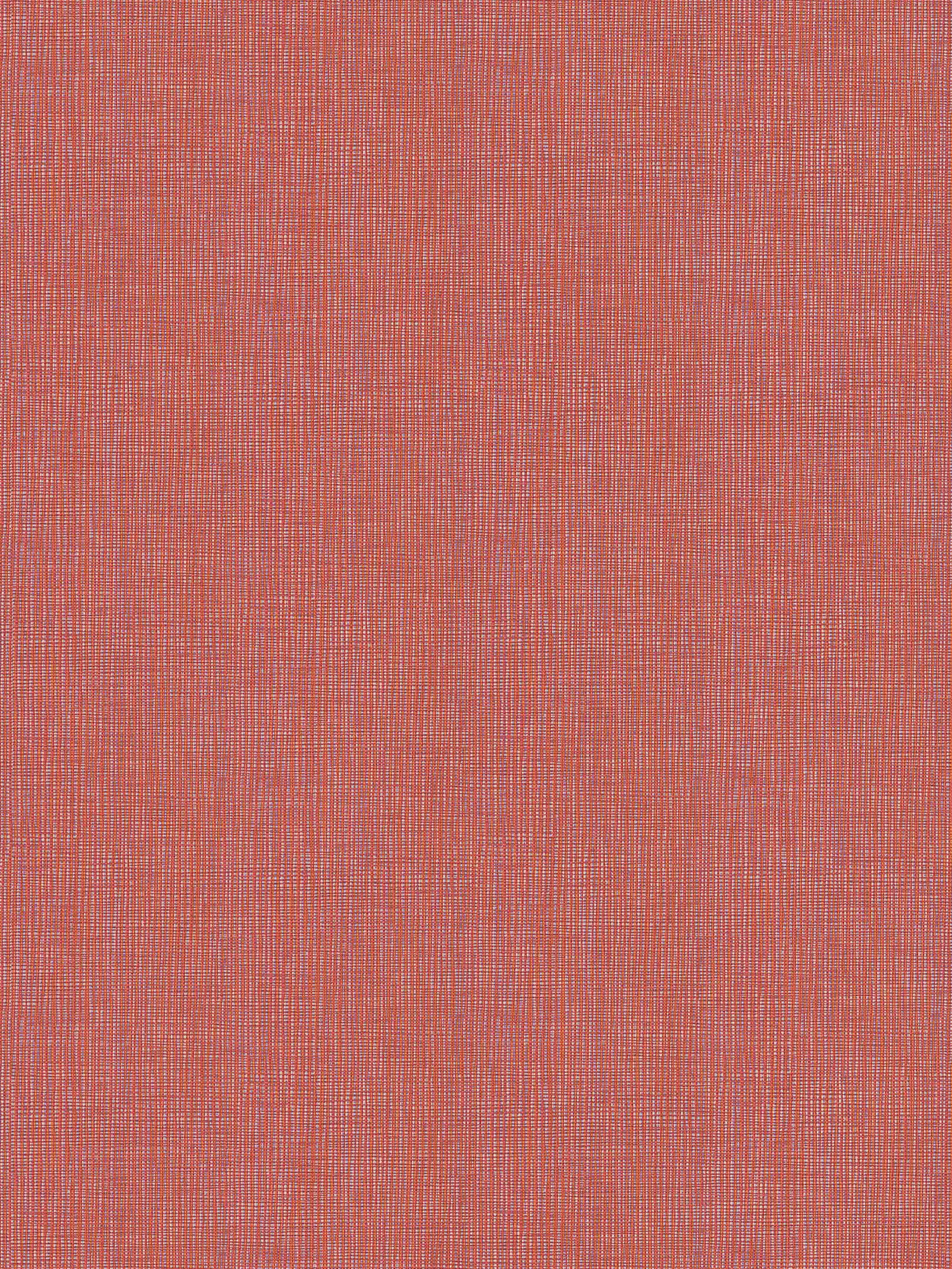 Tapete Rot mit Textil-Muster in Rot Orange & Lila