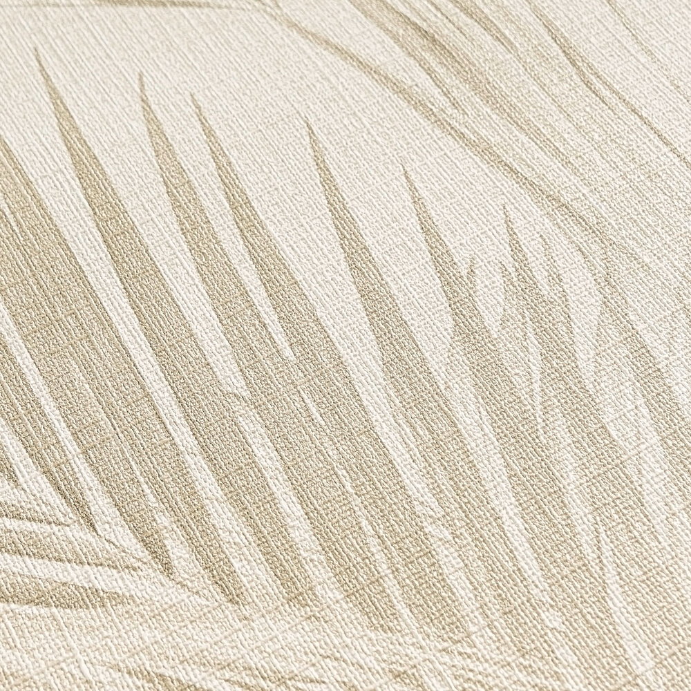 MICHALSKY Vliestapete mit Palmblättern in sanften Farben – Creme, Beige, Braun