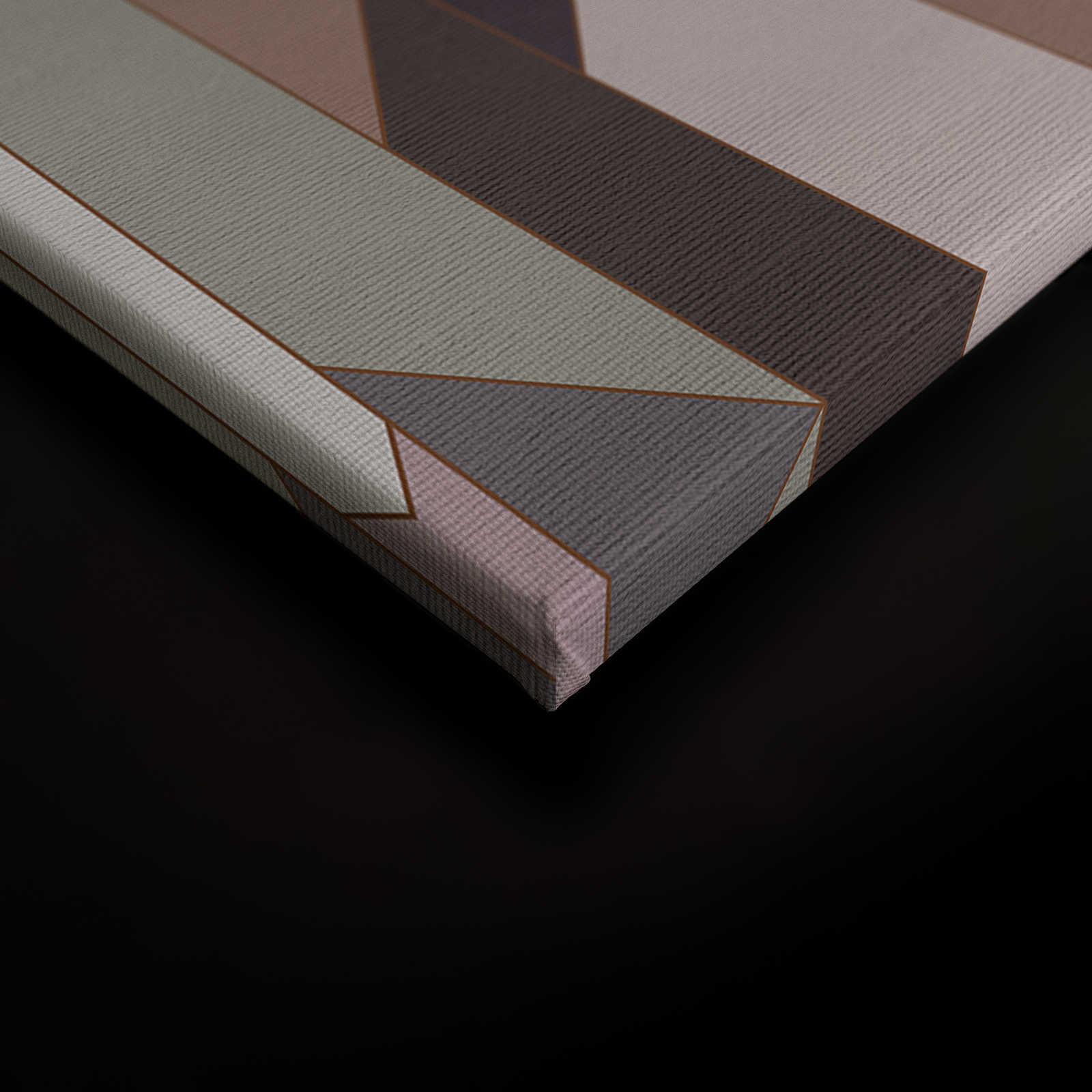             Fold 2 - Leinwandbild mit geometrischem Retro-Muster – 0,90 m x 0,60 m
        