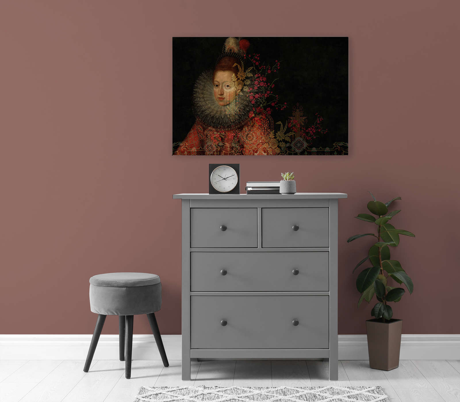             In de Gallery 1 - Canvas schilderij Classic Paintings & Bloemrijk Grafisch - 0,90 m x 0,60 m
        