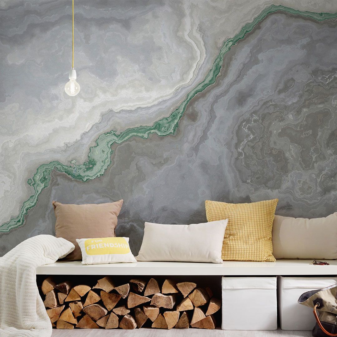 Marmor Fototapete im sonnenhellen Flur DD117515