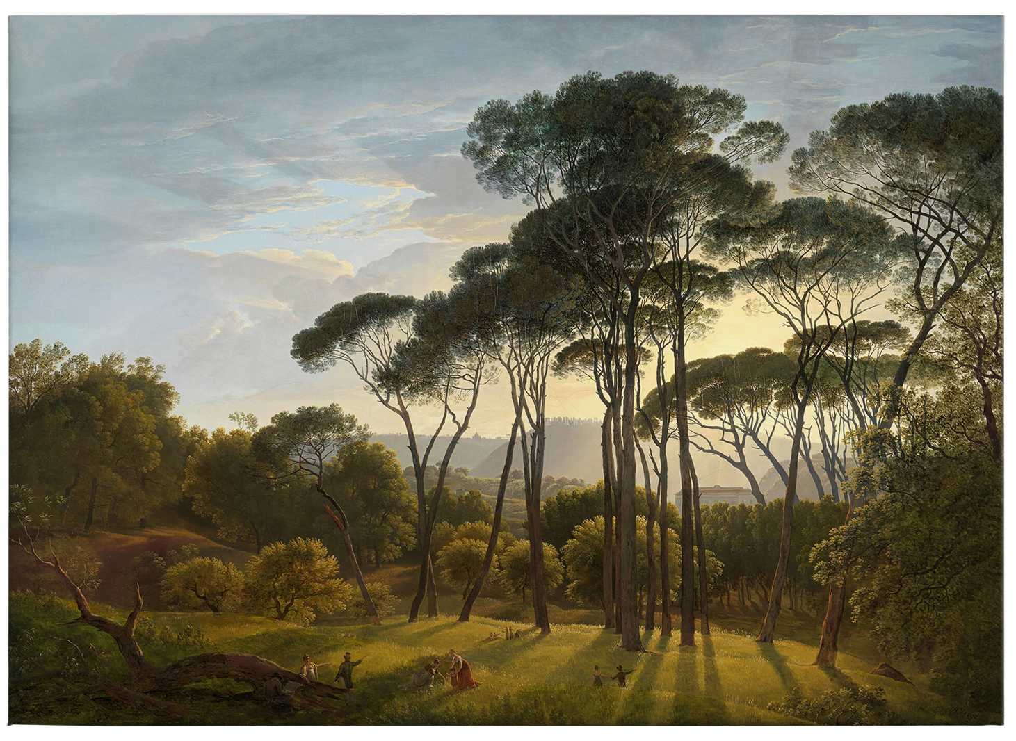 Gemälde Leinwandbild italienische Landschaft von Voogd – 0,70 m x 0,50 m
