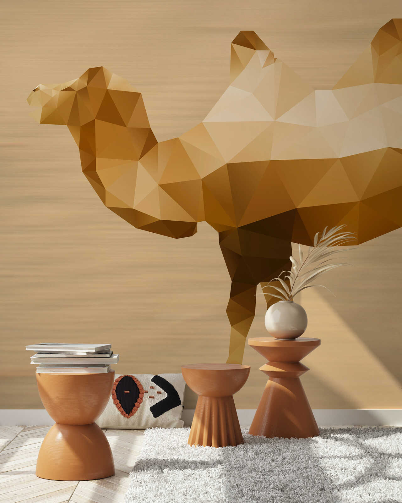 Sofa?, innenraum, tan, niedrige poly camel?