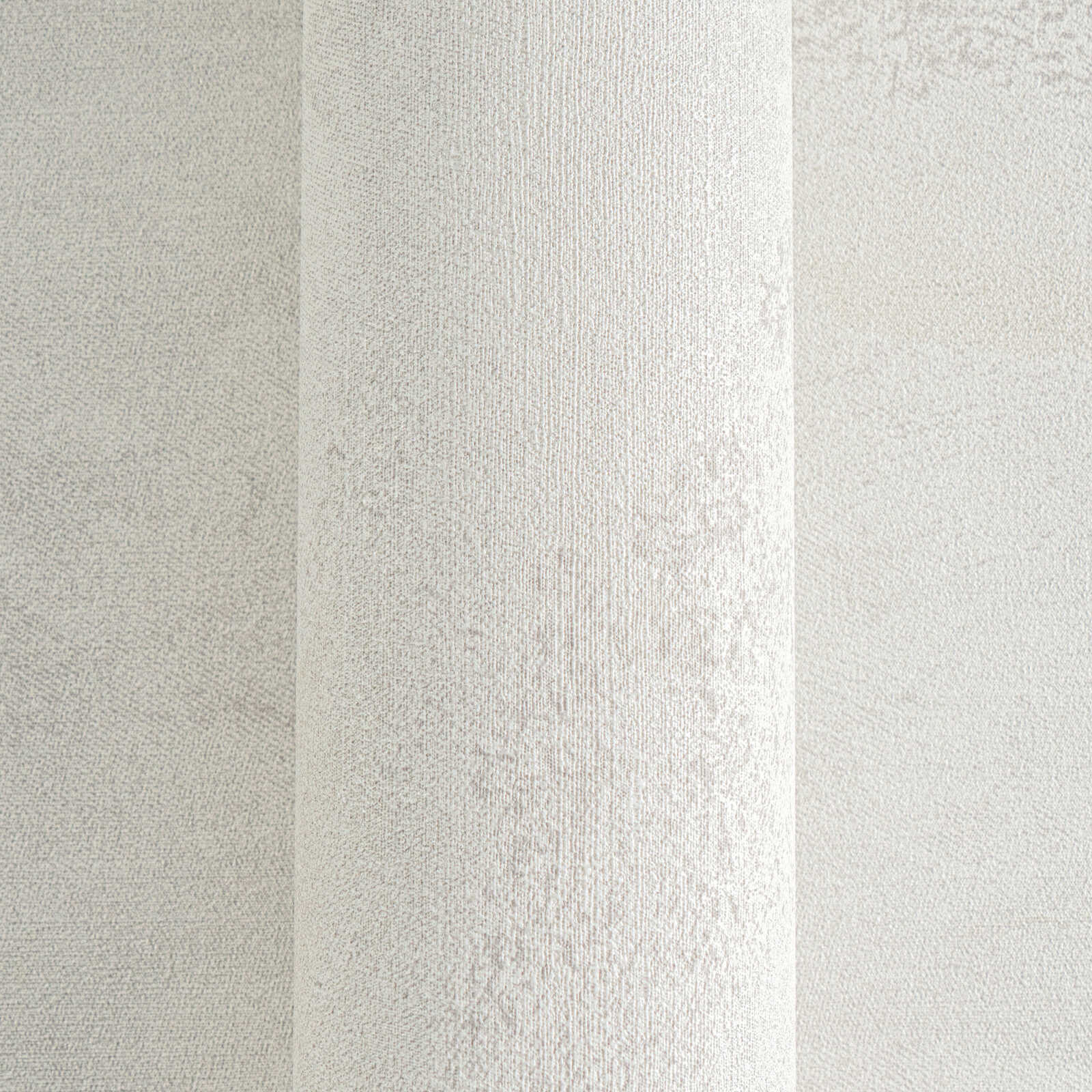            Exklusive Vliestapete mit strukturierter und schimmernder Wellenoptik – Weiß, Grau, Metallic
        