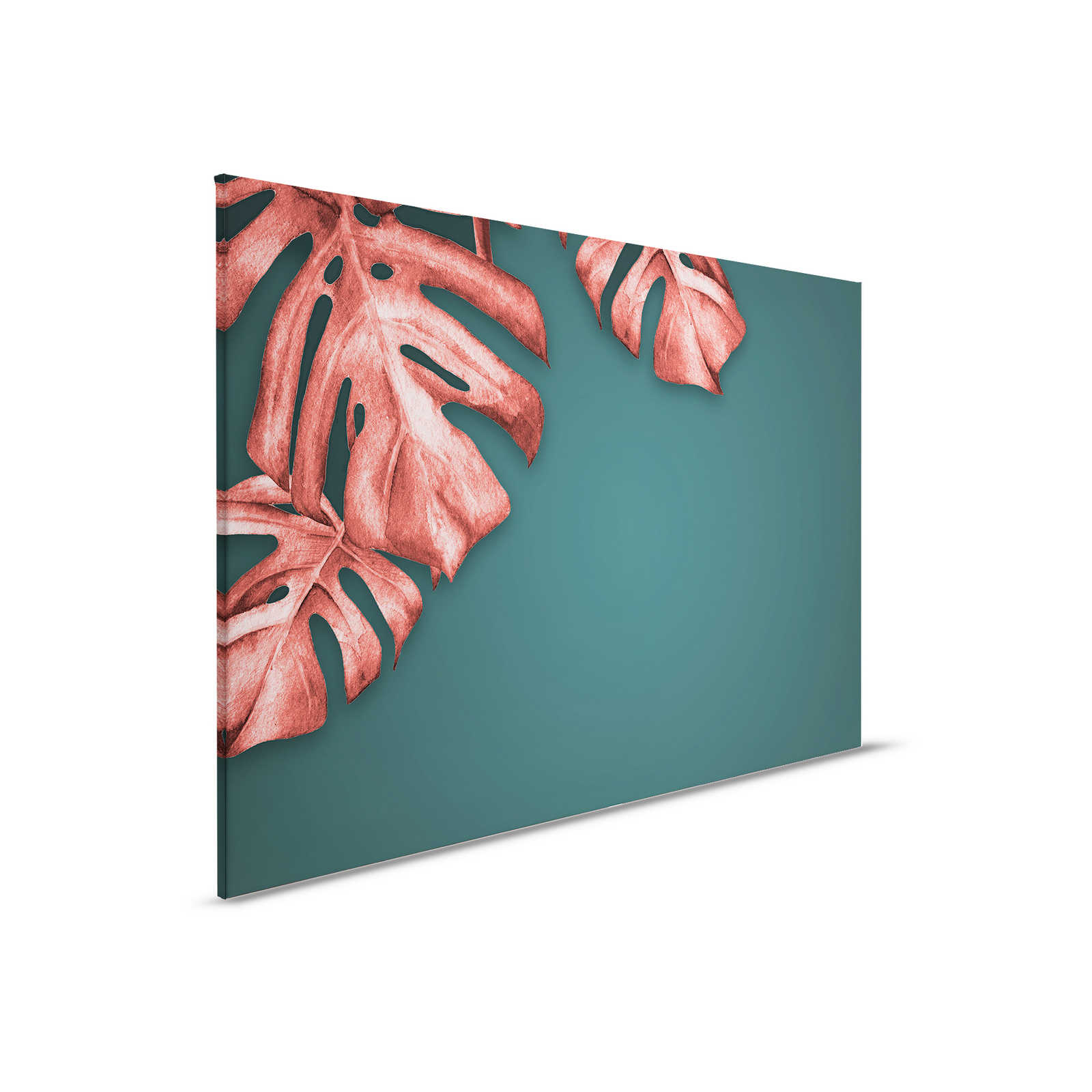         Canvas schilderij met getekende palmboom - 0,90 m x 0,60 m
    