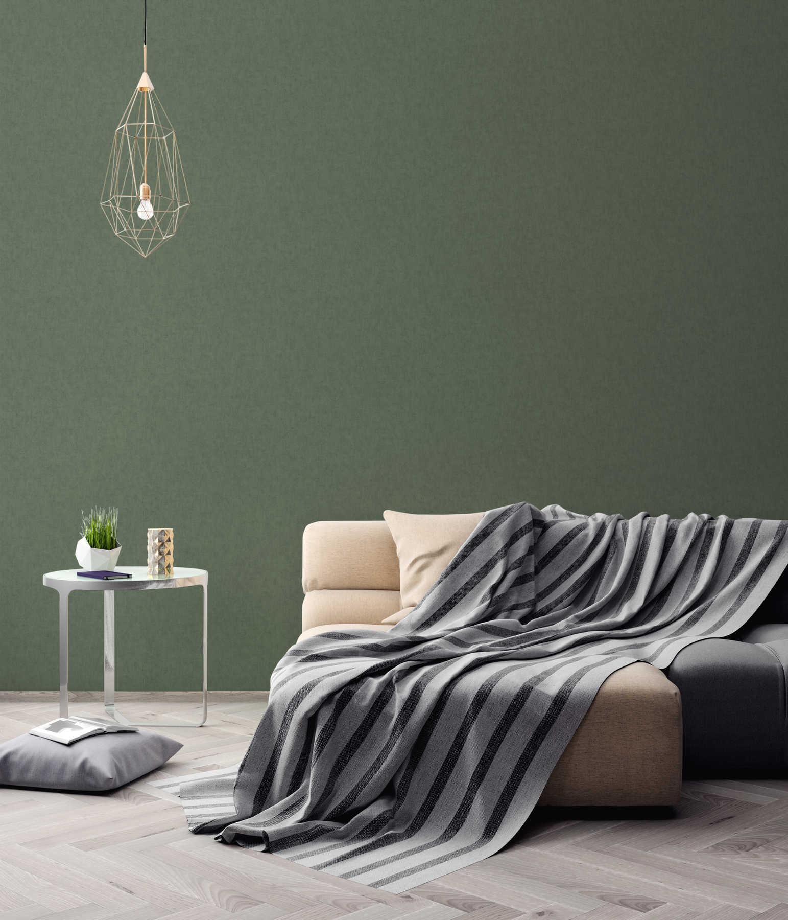             Vliestapete Textil-Optik im Scandinavian Stil - Grau, Braun
        