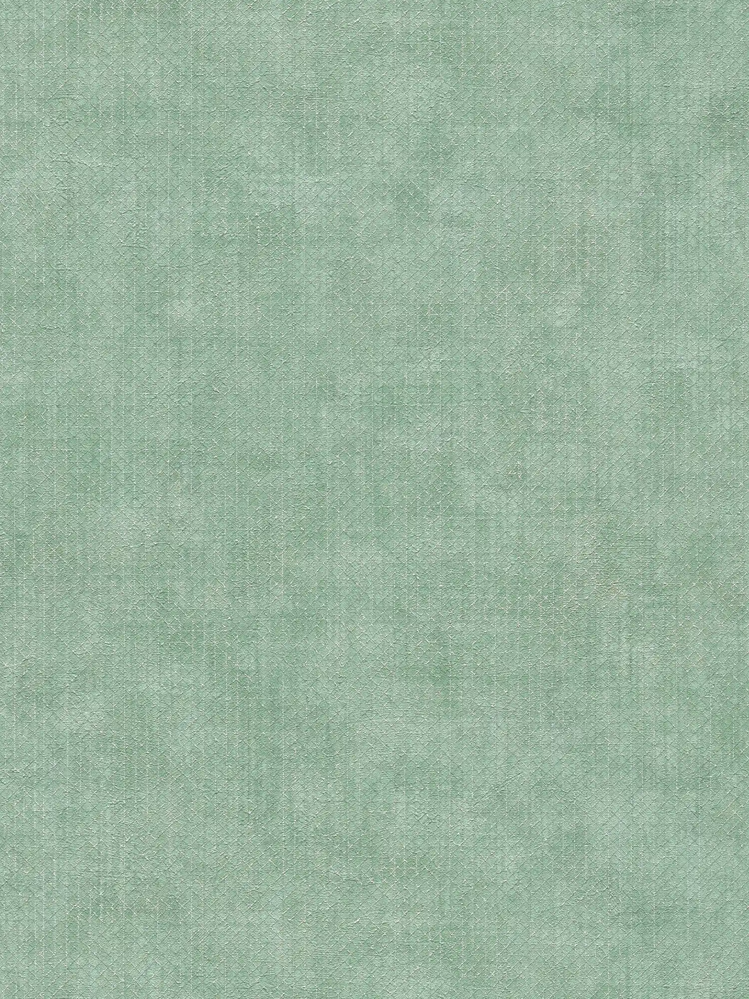         Papier peint vert menthe argenté motif structuré - métallique, vert
    