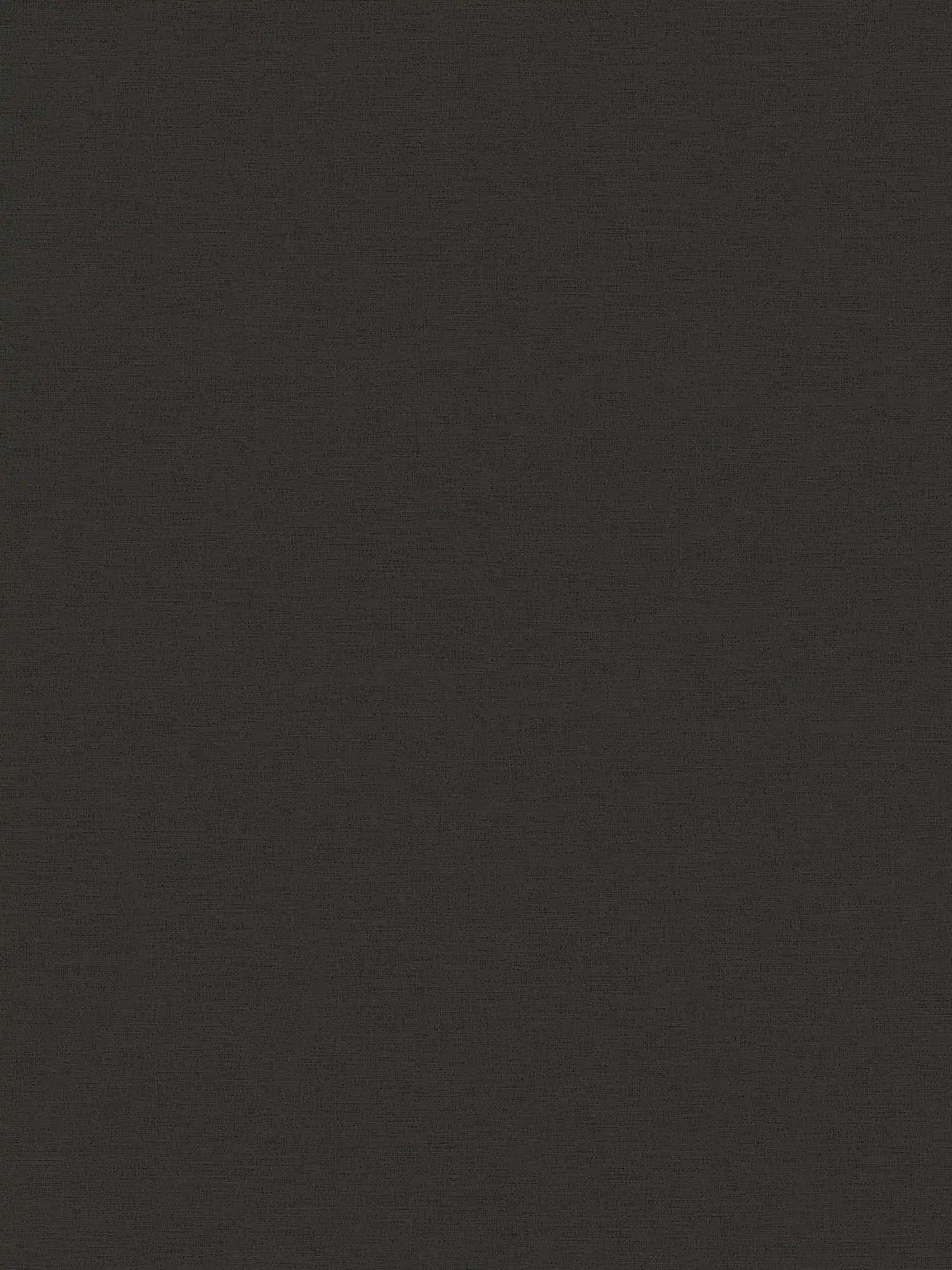         Schwarze Tapete einfarbig mit textiler Prägestruktur
    