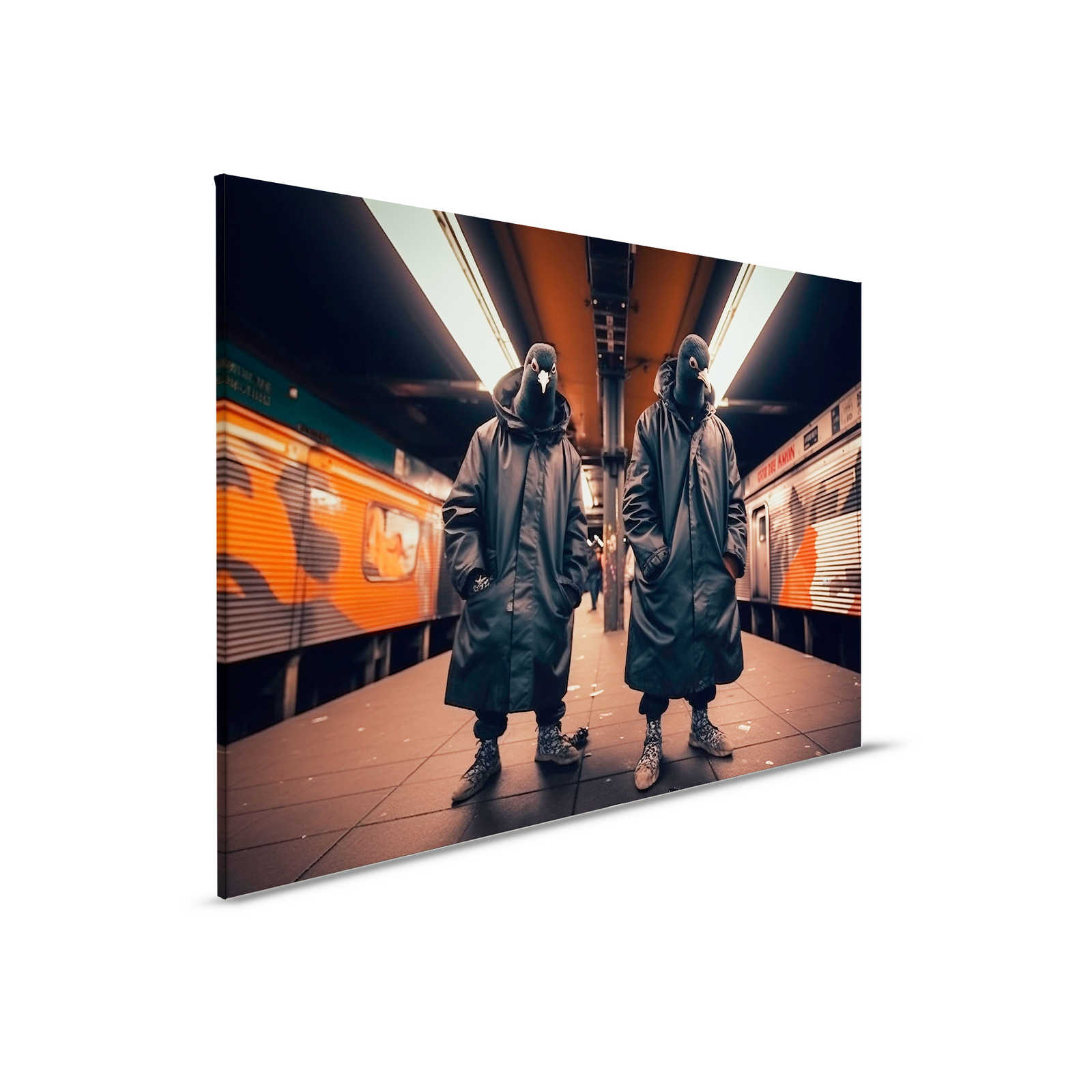         KI Canvas painting »dark dove« - 90 cm x 60 cm
    