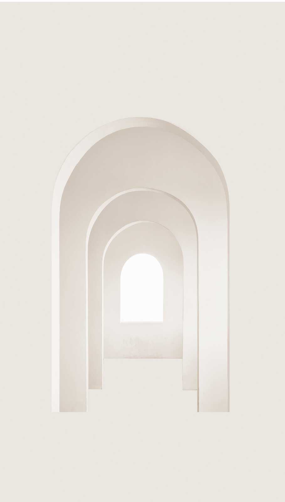 Bogen, Bogenarch, verschachtelte Bögen, minimalistisch, hellbeige