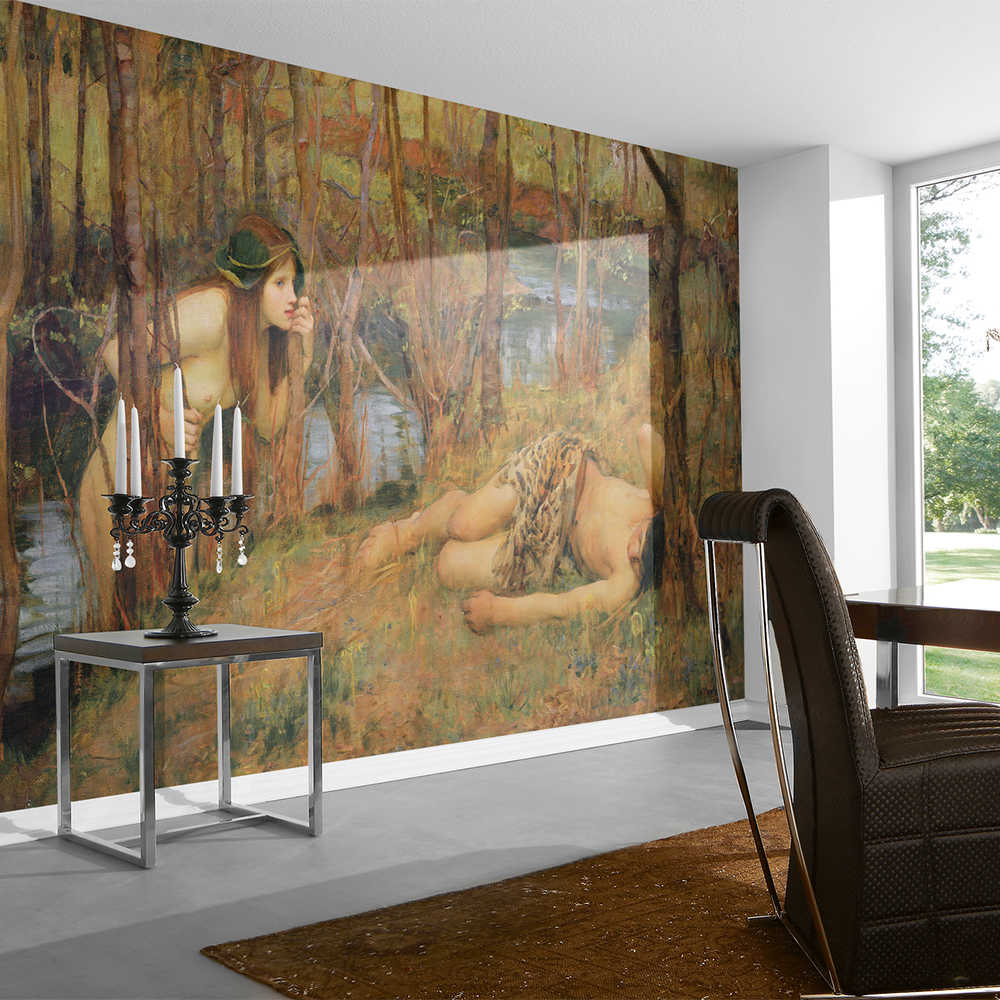         The Naiad" muurschildering door John William Waterhouse
    