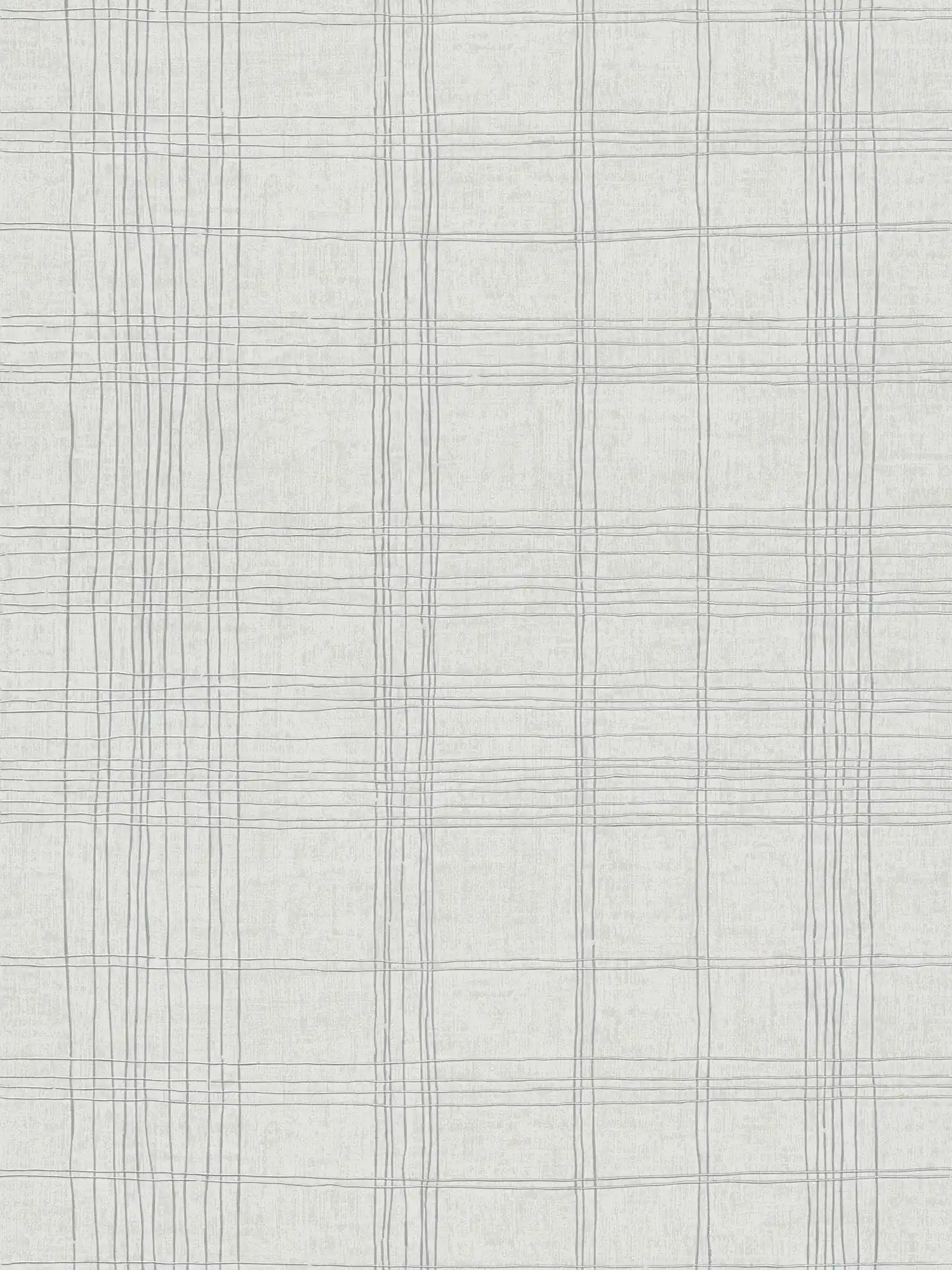         Papier peint intissé ligné avec effet métallique & motif à carreaux - gris, métallique, blanc
    