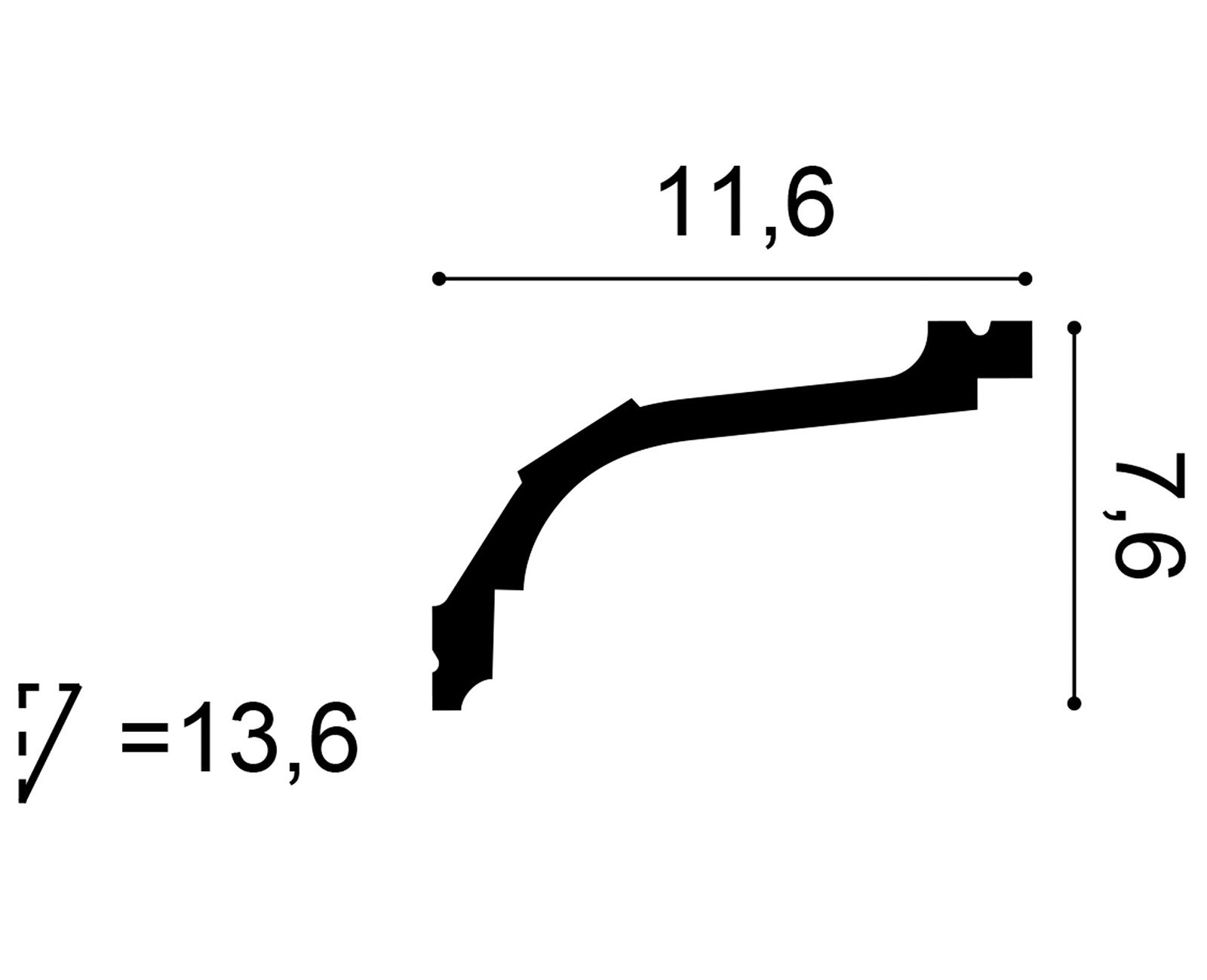             Klassische Stuckleiste Prag – C220
        