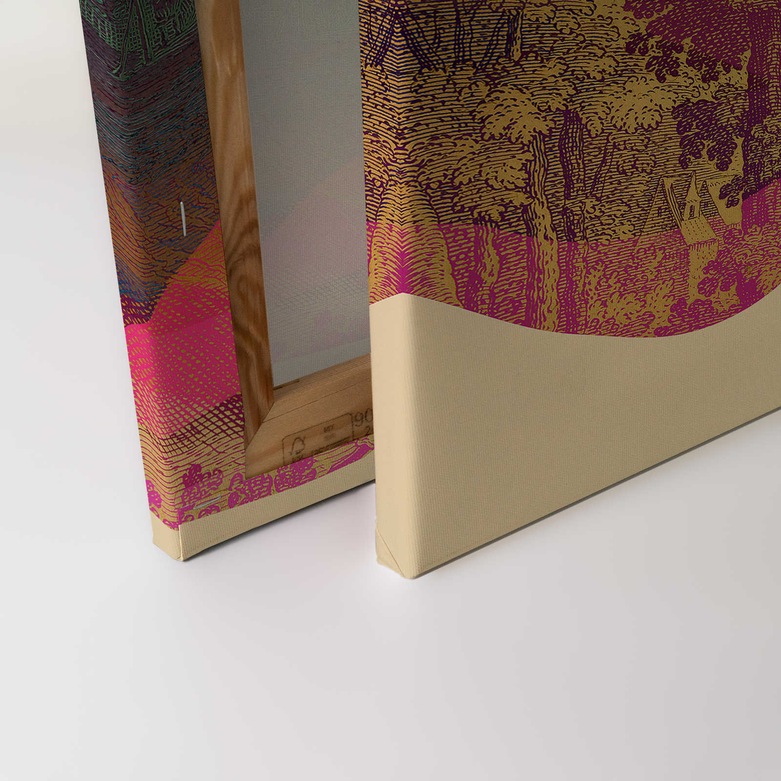             Magic Mountain 2 - Leinwandbild Berglandschaft abstrakt – 0,90 m x 0,60 m
        