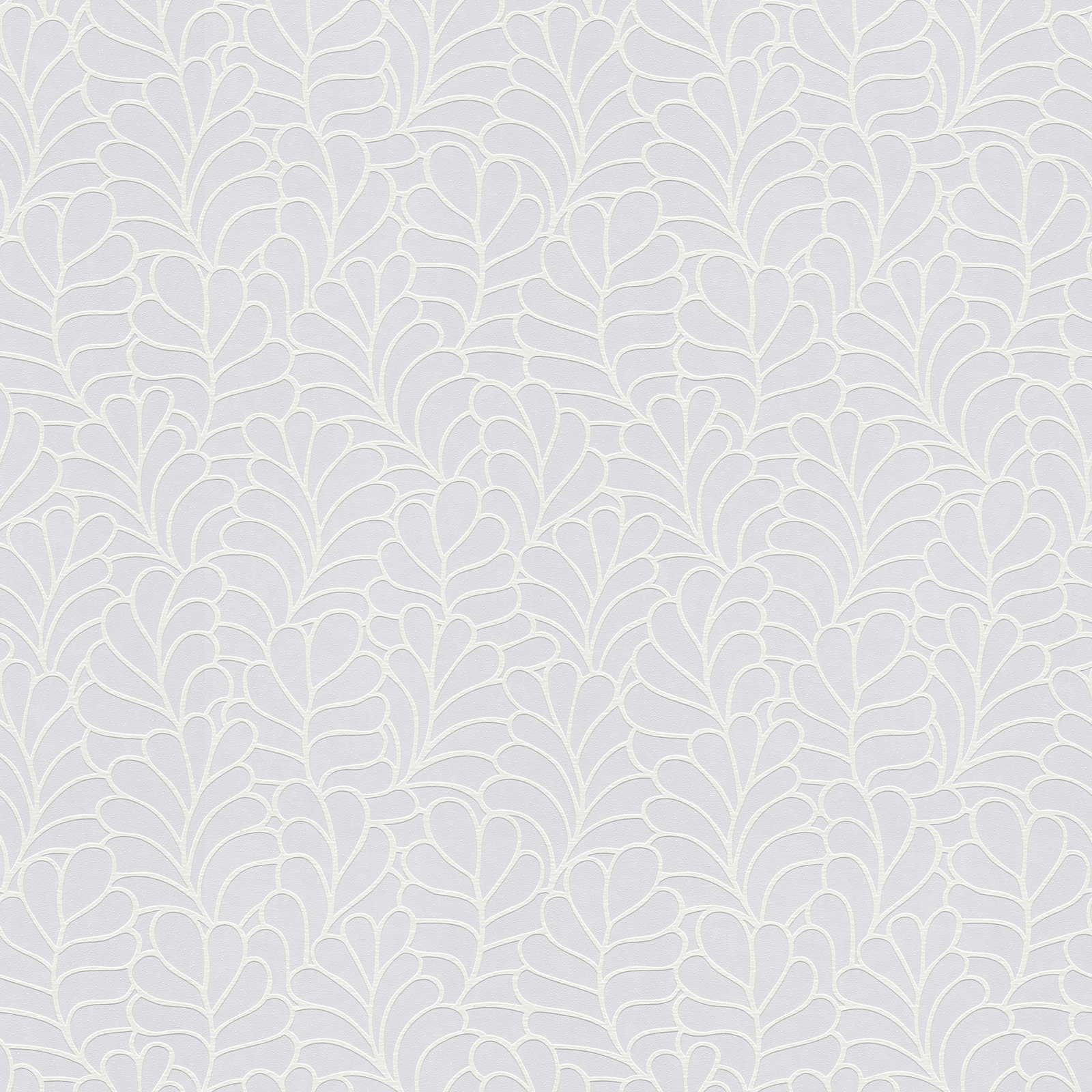         Overstrijkbaar behang met bloemenbladmotief - 25,00 m x 1,06 m
    